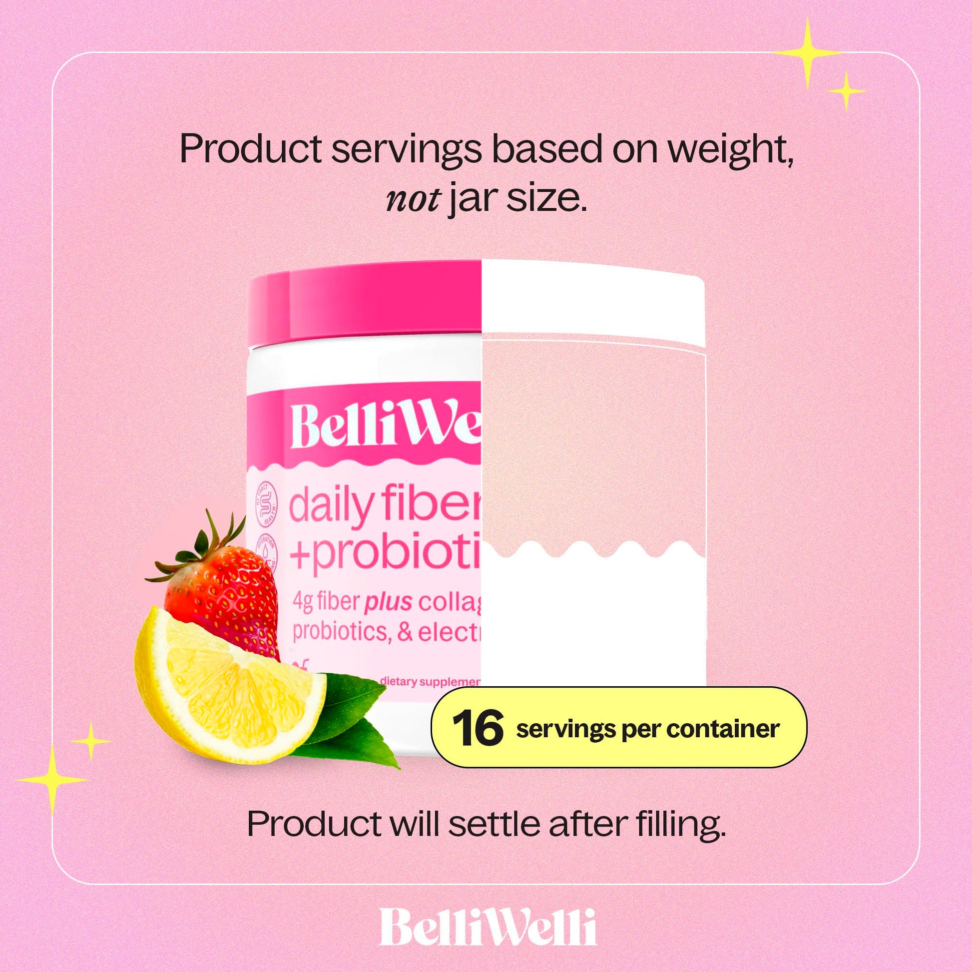 BelliWelli Fiber Supplement for Women & Men Premium Daily Fiber Powder from Organic Acacia with Added Collagen Electrolytes & Probiotics No Bloat Constipation & Gut Health Support(Strawberry Lemonade) Belli Welli Au supplements