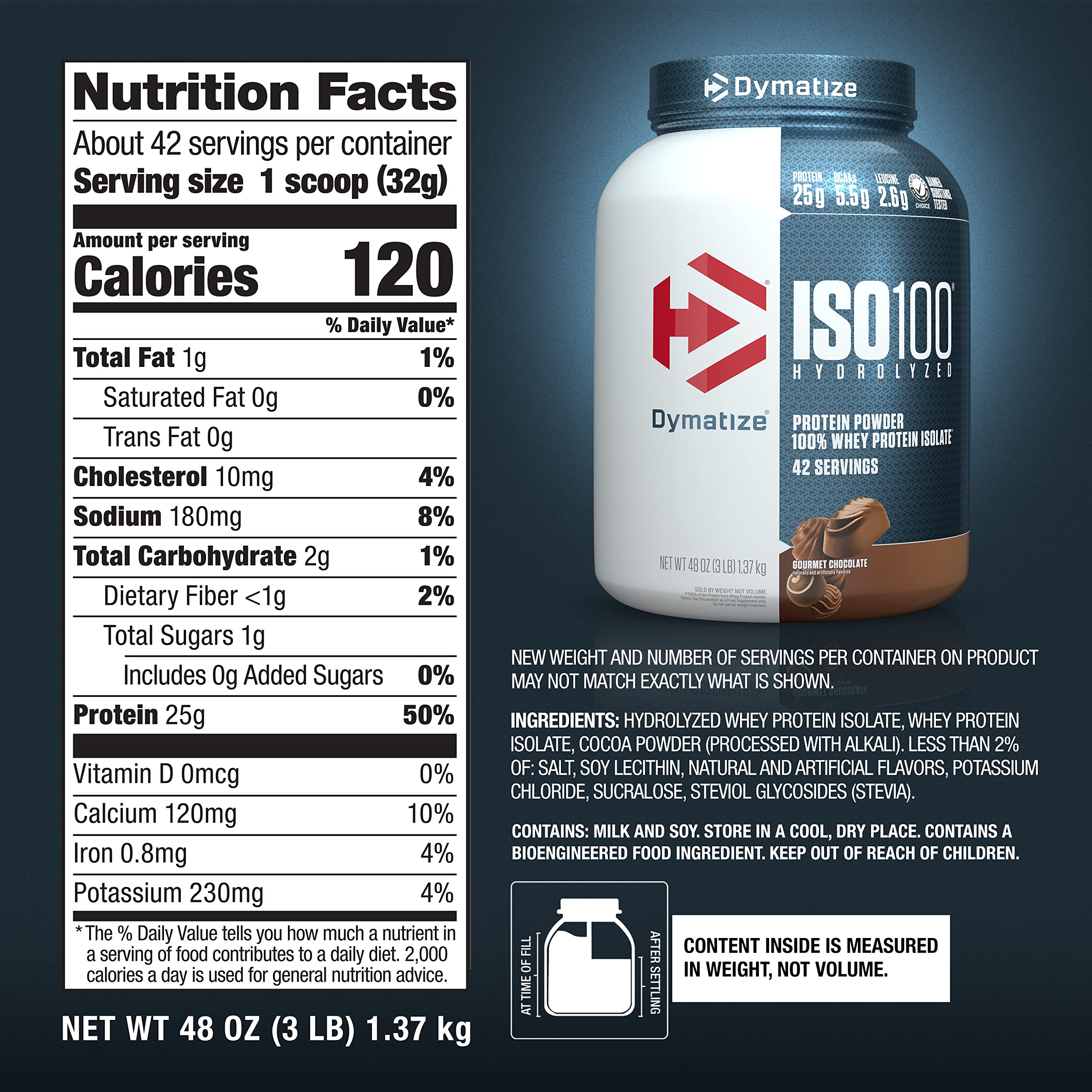 Dymatize ISO100 Hydrolyzed Protein Powder, 100% Whey Isolate Protein, 25g of Protein Dymatize Au supplements