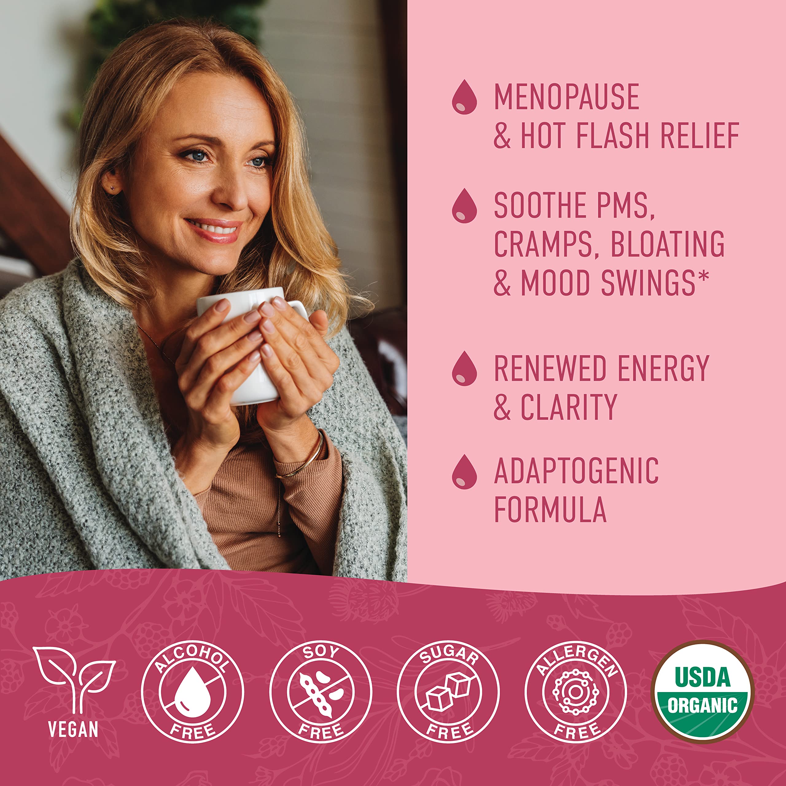 Hormone Balance Liquid Drops | With Stinging Nettle, Black Cohosh, Red Raspberry Leaf SMNutrition Au supplements