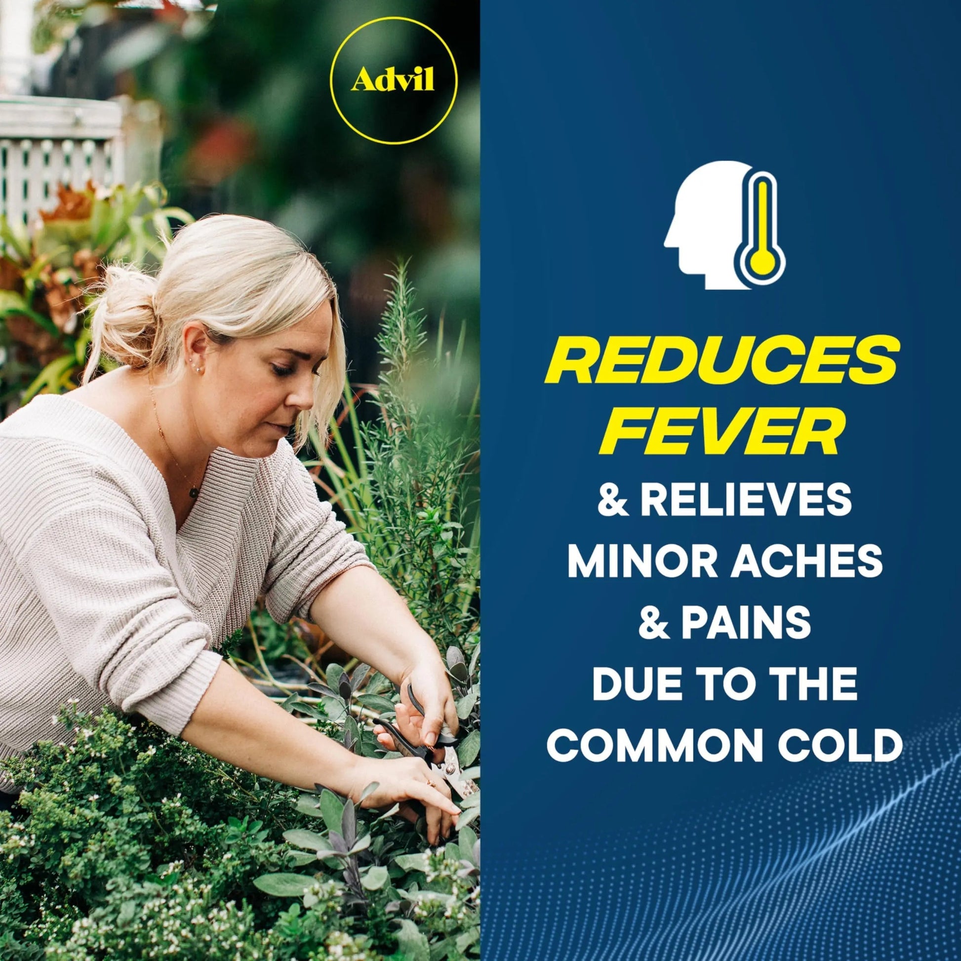 Advil Pain Reliever and Fever Reducer, Pain Relief Medicine with Ibuprofen 200mg for Headache, Backache, Menstrual Pain and Joint Pain Relief - 50x2 Coated Tablets Advil Au supplements