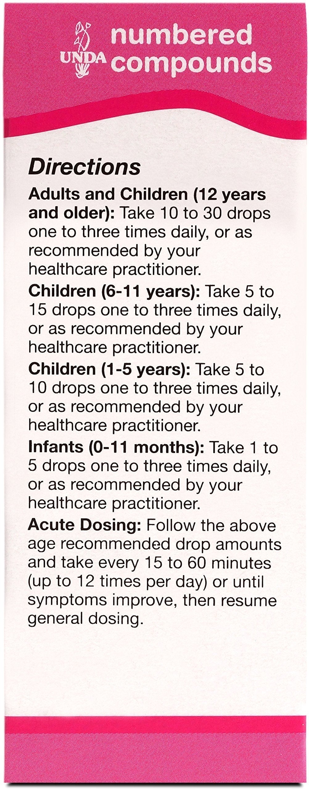 UNDA 41 Numbered Compounds | Homeopathic Preparation | 0.7 fl. oz. UNDA Au supplements
