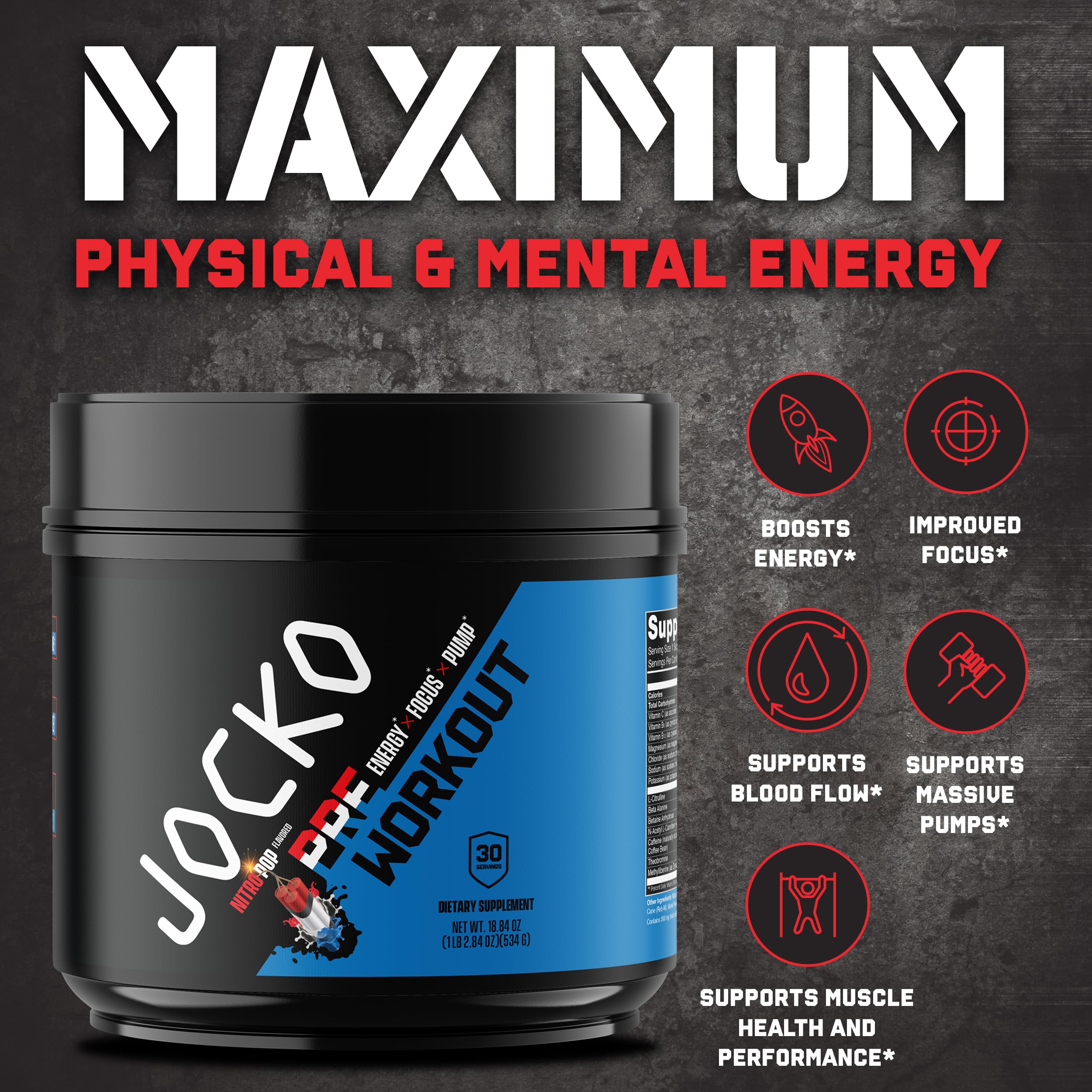 Jocko Pre Workout, Protein Powder, & Creatine Bundle (3 Pack) Jocko Fuel Au supplements