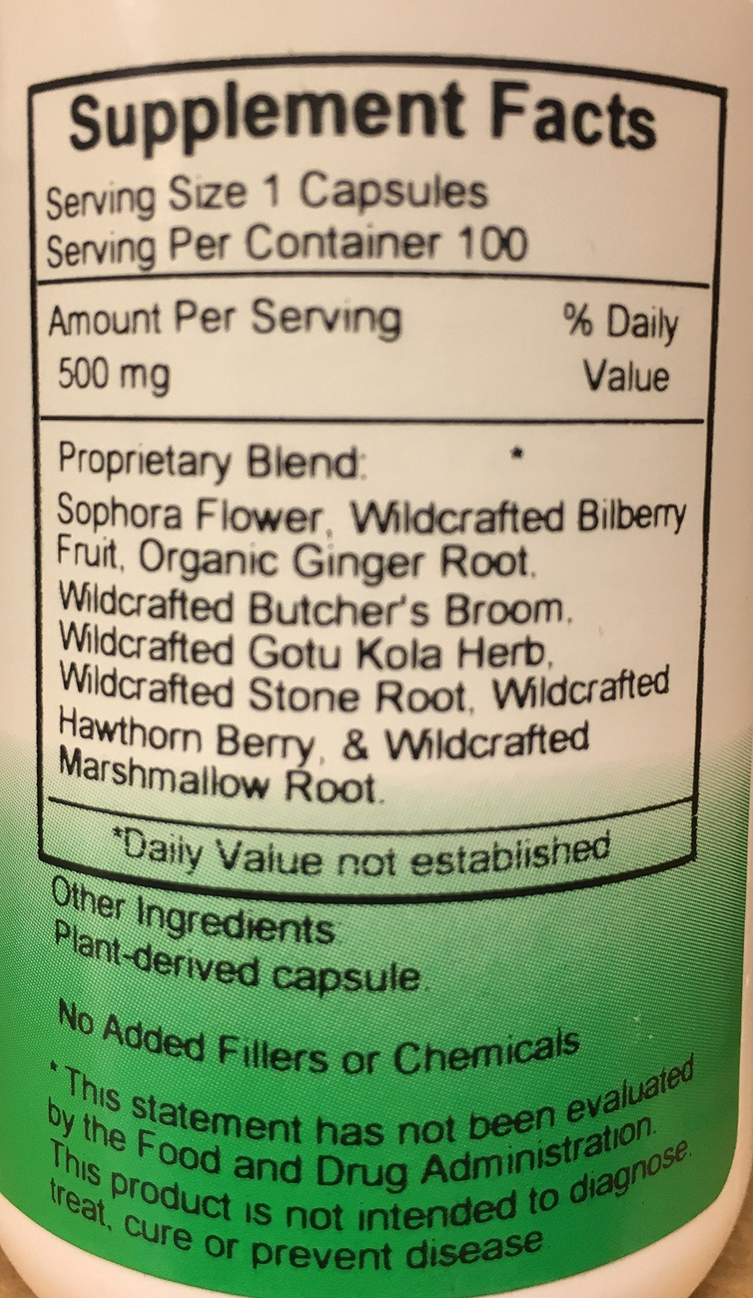 Christopher's Original Formulas V-Vein – 100 Vegetarian Capsules – Unique Herbal Blend – Developed by Master Herbalist David Christopher Christopher's Original Formulas Au supplements