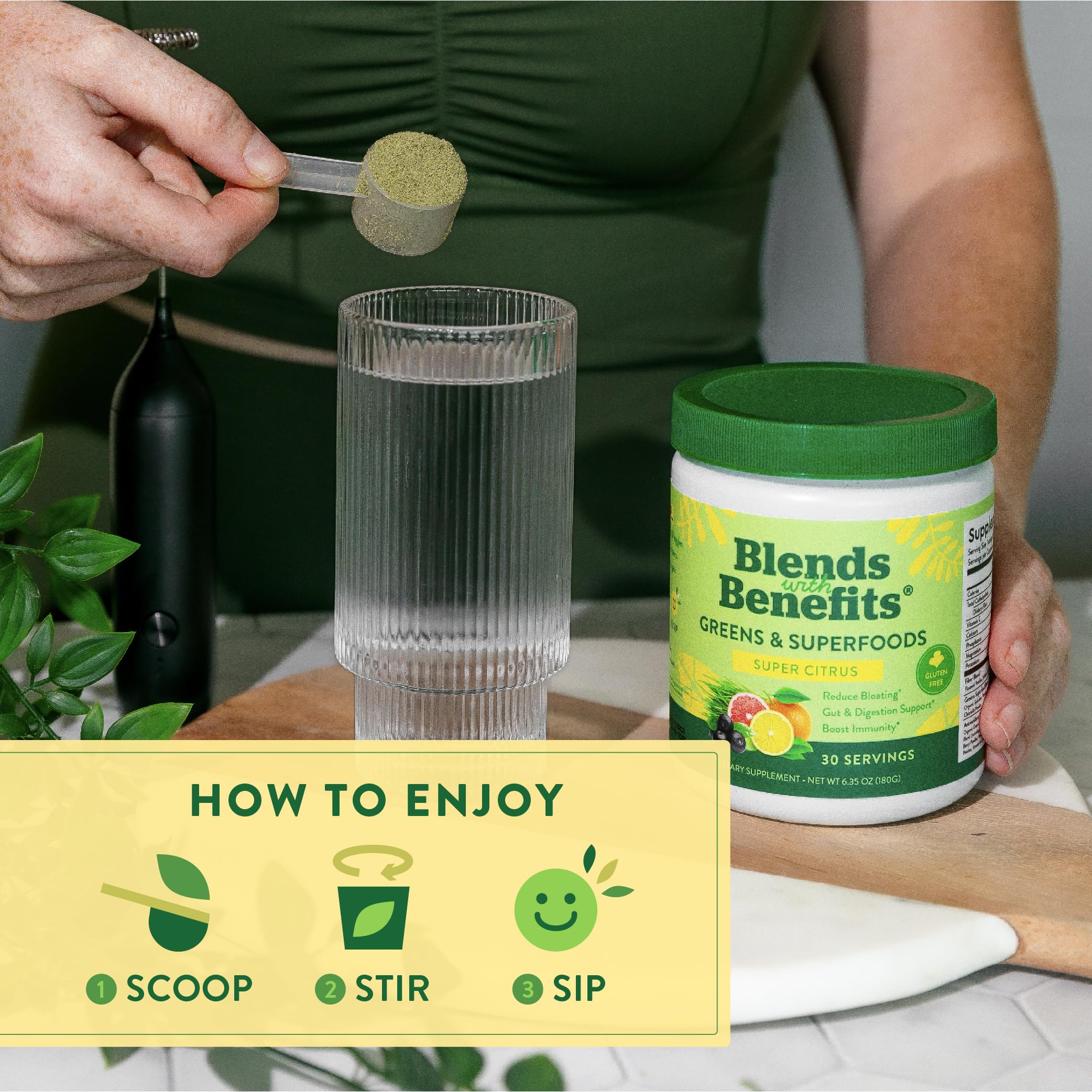 360 Nutrition Blends with Benefits Super Greens Powder w/Probiotics, Digestive Enzymes, Sugar & Gluten Free, Plant Based Superfood Drink Mix for Gut Health, Bloating, Immunity, Overall Health, 6.35 oz 360 Nutrition Au supplements