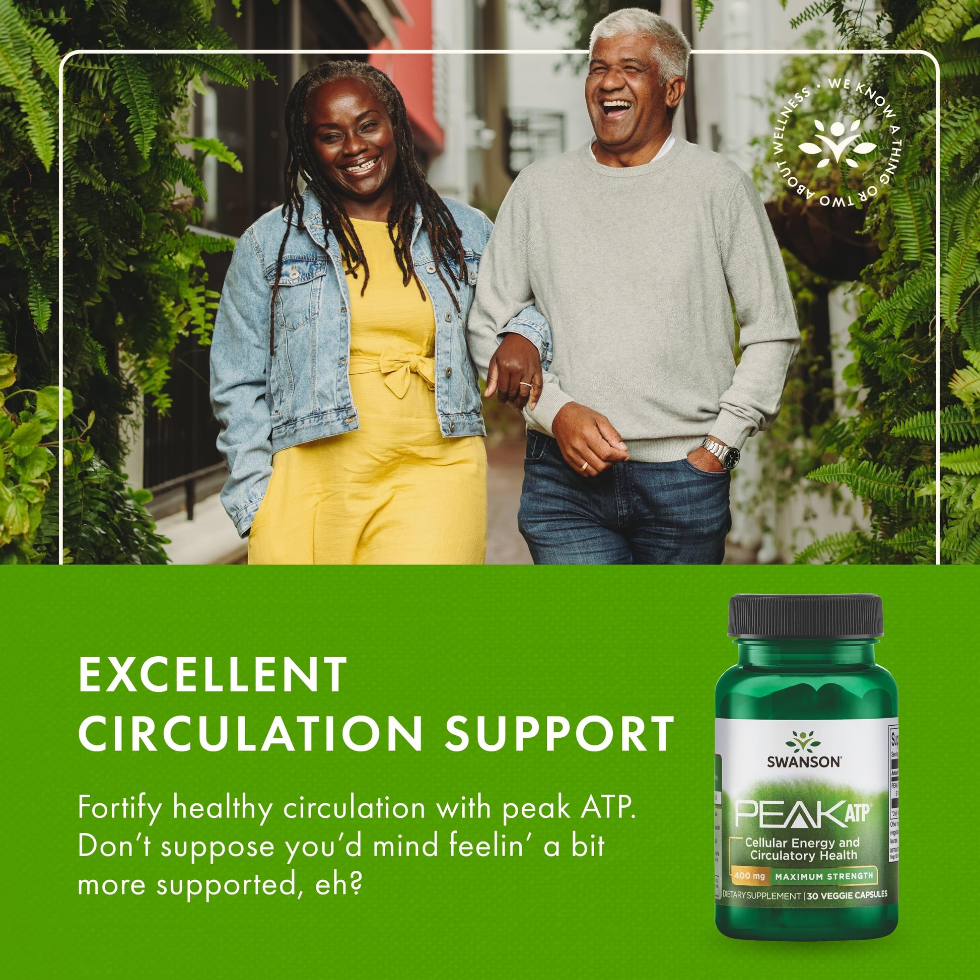 Swanson Maximum Strength Peak ATP-Natural Supplement Promoting Cellular Energy Support-Supports Physical Performance and Promotes Healthy Blood Flow Support-(30 Veggie Capsules, 400mg Each) 1 Pack Swanson Au supplements