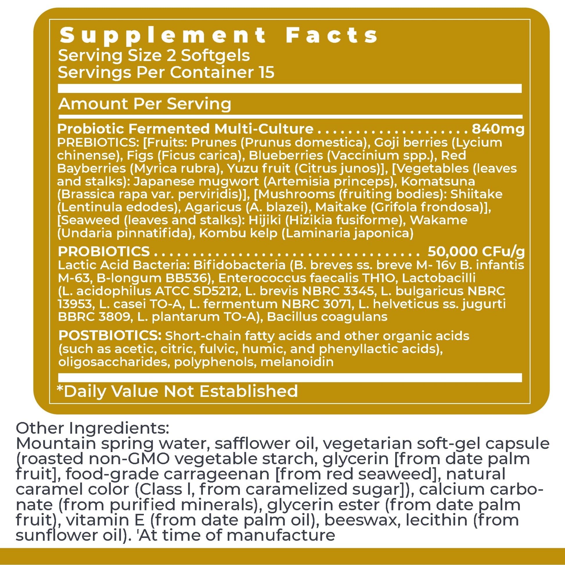 Premier Research Labs Premier Probiotic - Pre Pro Post Biotics for Women & Men, Quad Biotic, Quadbiotic, Prebiotics, Probiotics, Postbiotics & Phytobiotics - 30 Vegetarian Softgel Capsules Premier Research Labs Au supplements