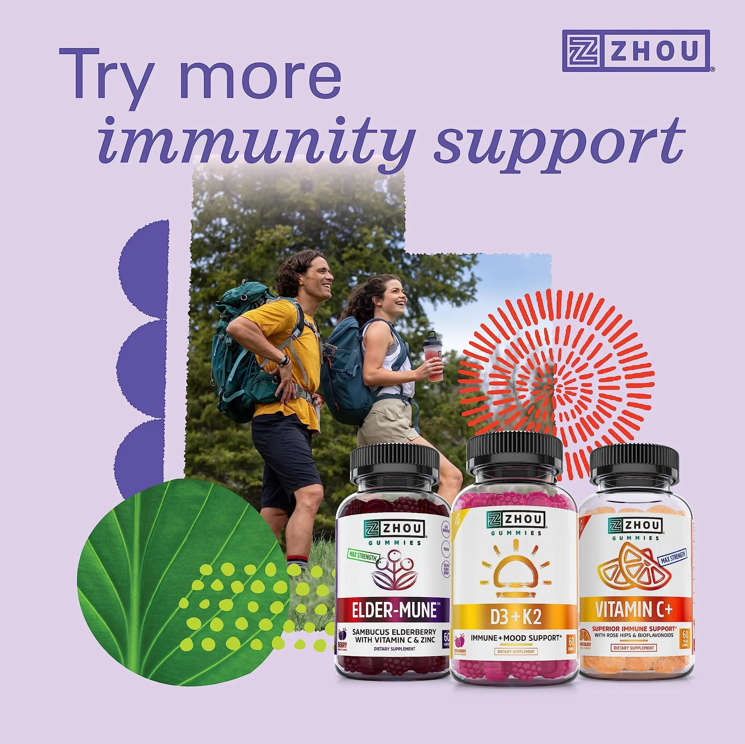 Zhou Daily Boost - Probiotic Multivitamin for Women & Men, Immune Support, Antioxidant & Eye Health Supplement with Vitamin A, Vitamin C ZHOU Au supplements