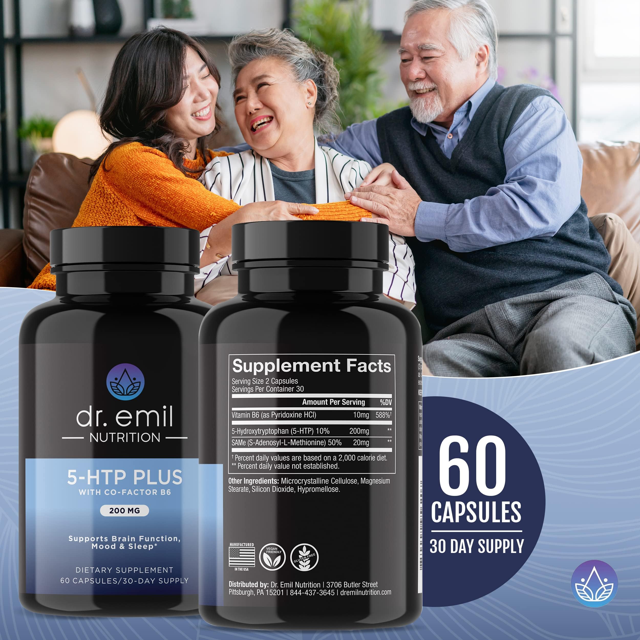 DR EMIL NUTRITION 200 MG 5-HTP Plus with SAM-e to Maintain Normal Healthy Sleep DR EMIL NUTRITION Au supplements