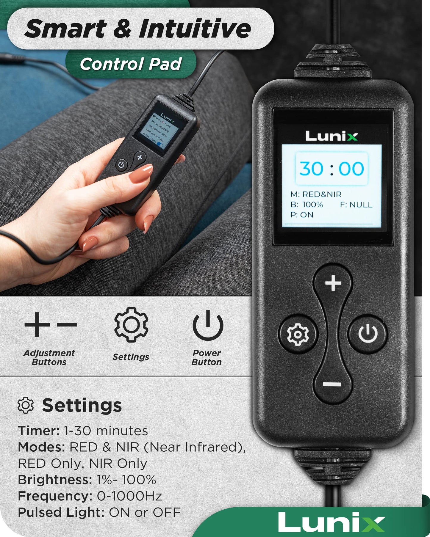 Lunix LX16 Red Light Therapy Belt, Near Infrared Light and Red Light Therapy to Improve Circulation LunixUS supplements