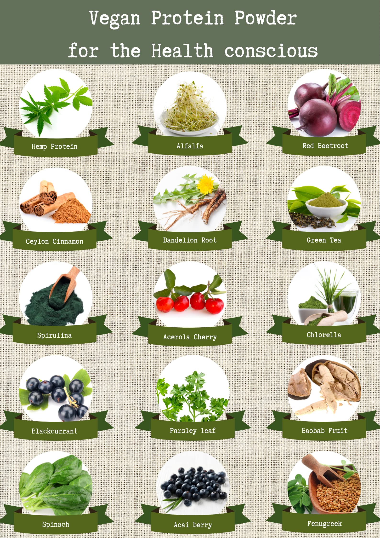 Complementary Supplements - BodyFuel Hemp Protein Powder Plus 14 Superfoods & Phytonutrients Complementary Supplements Au supplements