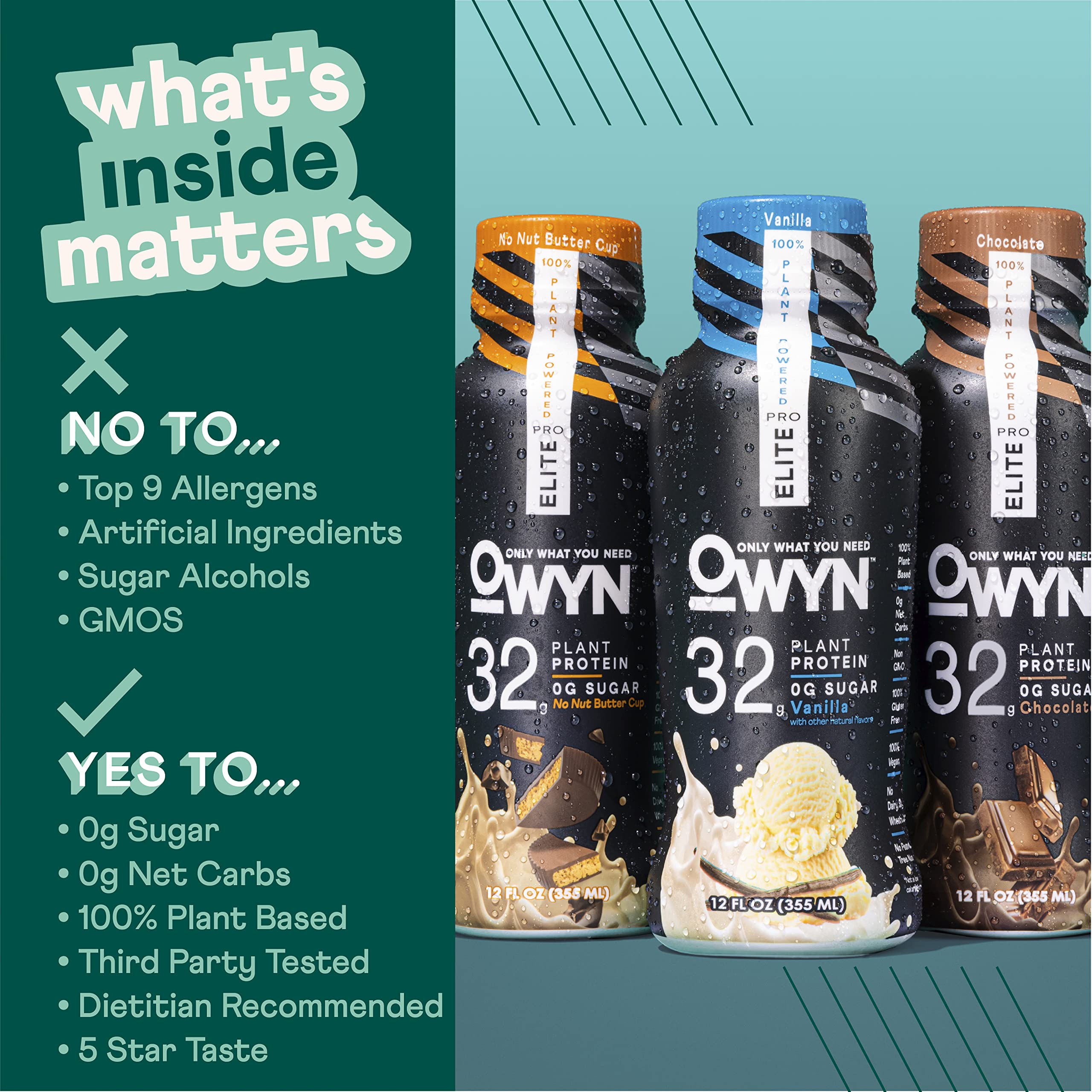OWYN Only What You Need Pro Elite Vegan Plant Based High Protein Shake, Vanilla OWYN Only What You Need Au supplements