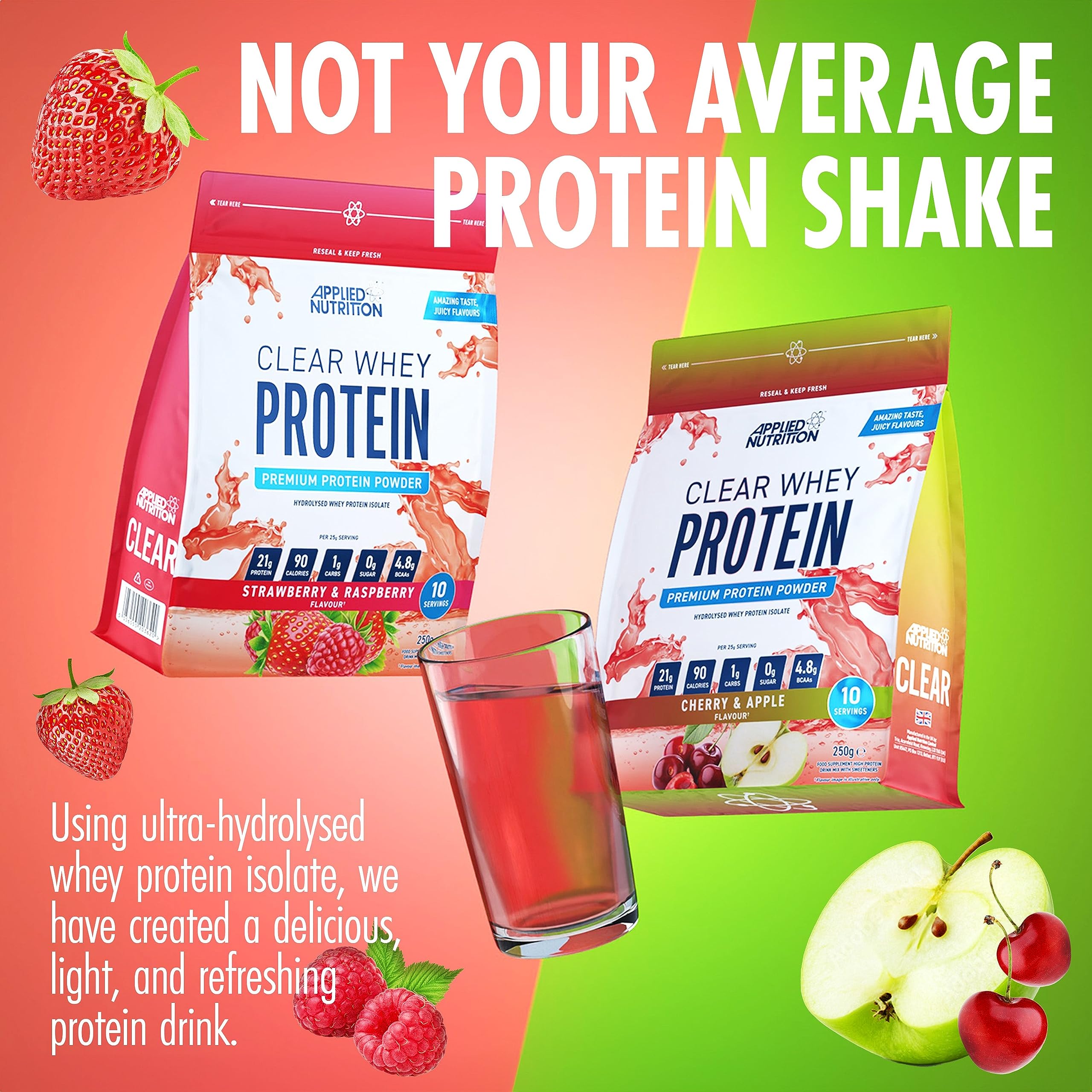 Applied Nutrition Clear Whey Isolate - Whey Protein Isolate, Refreshing High Protein Powder Applied Nutrition Au supplements