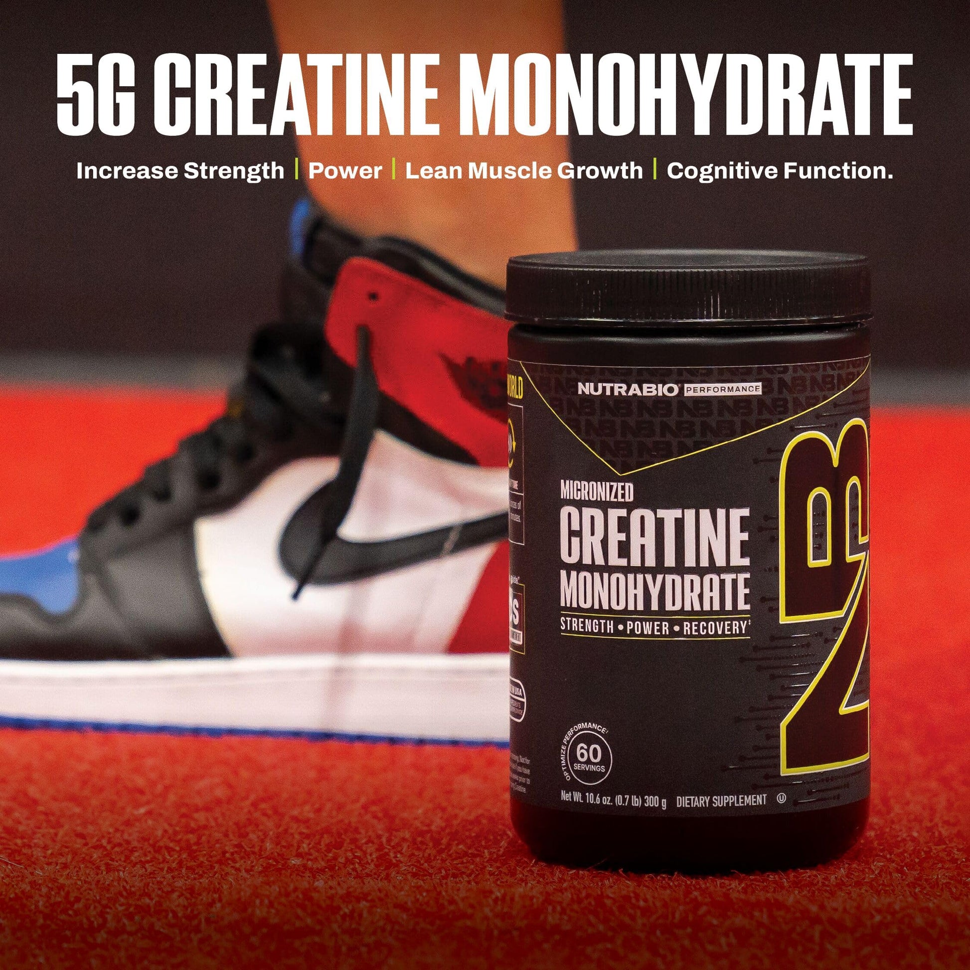 NutraBio Pure Micronized Creatine Monohydrate Powder Supplement, Unflavored, (300 g) - Supports Bulk Muscle Energy, Recovery, and Strength - HPLC Tested Creatine Powder Supplement for Men and Women NutraBio Au supplements
