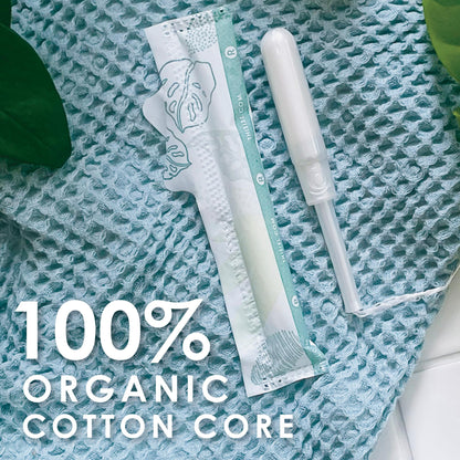 L. Organic Cotton Tampons - Regular 42 Count x 2 Packs (84 Count Total) (Packaging May Vary) L.US supplements