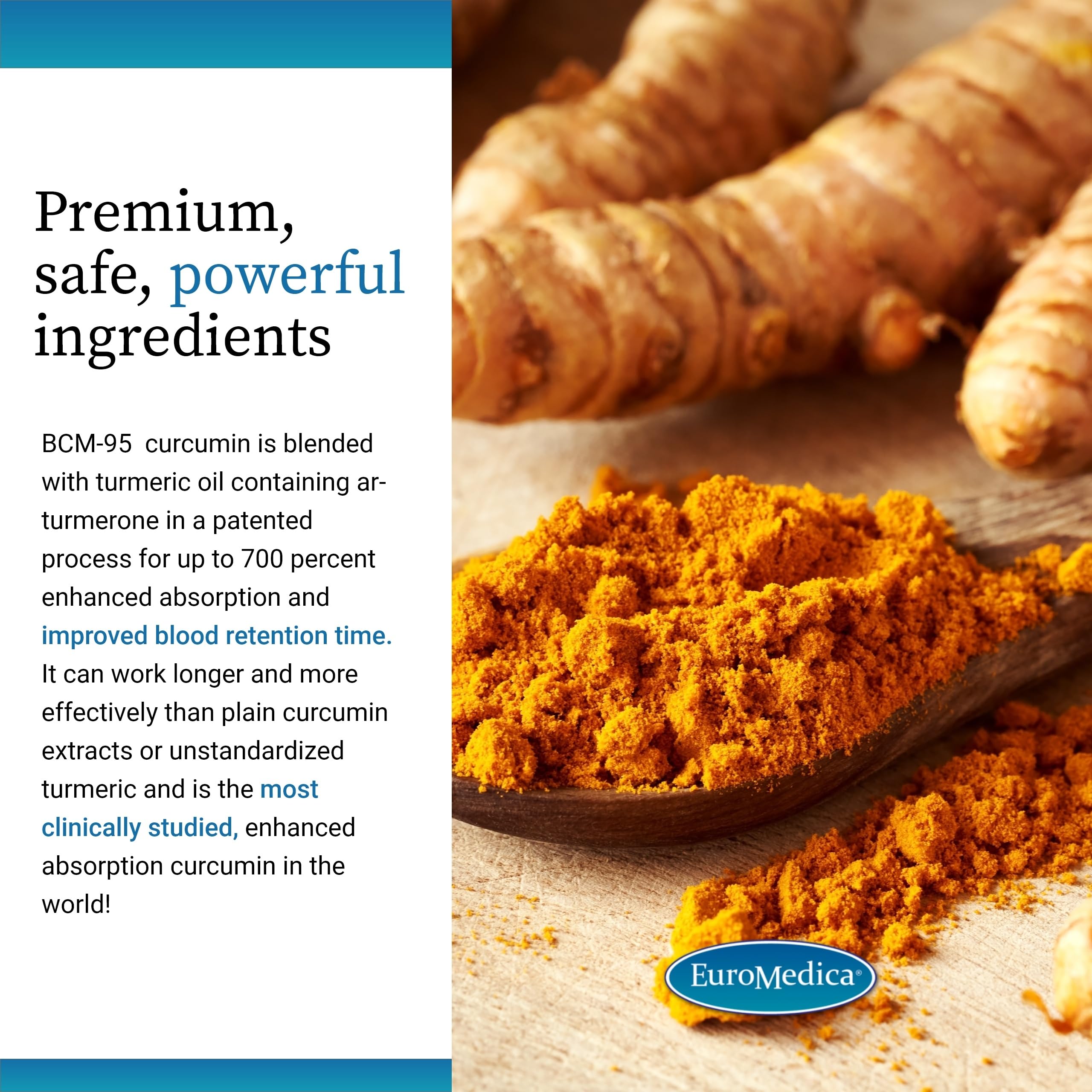 EuroMedica Curaphen Extra Strength - Curcumin & Boswellia Supplement for Healthy Circulation Support - Turmeric Supplement to Support Joints, Muscle Health & Endorphin Production - 60 Tablets EuroMedica Au supplements