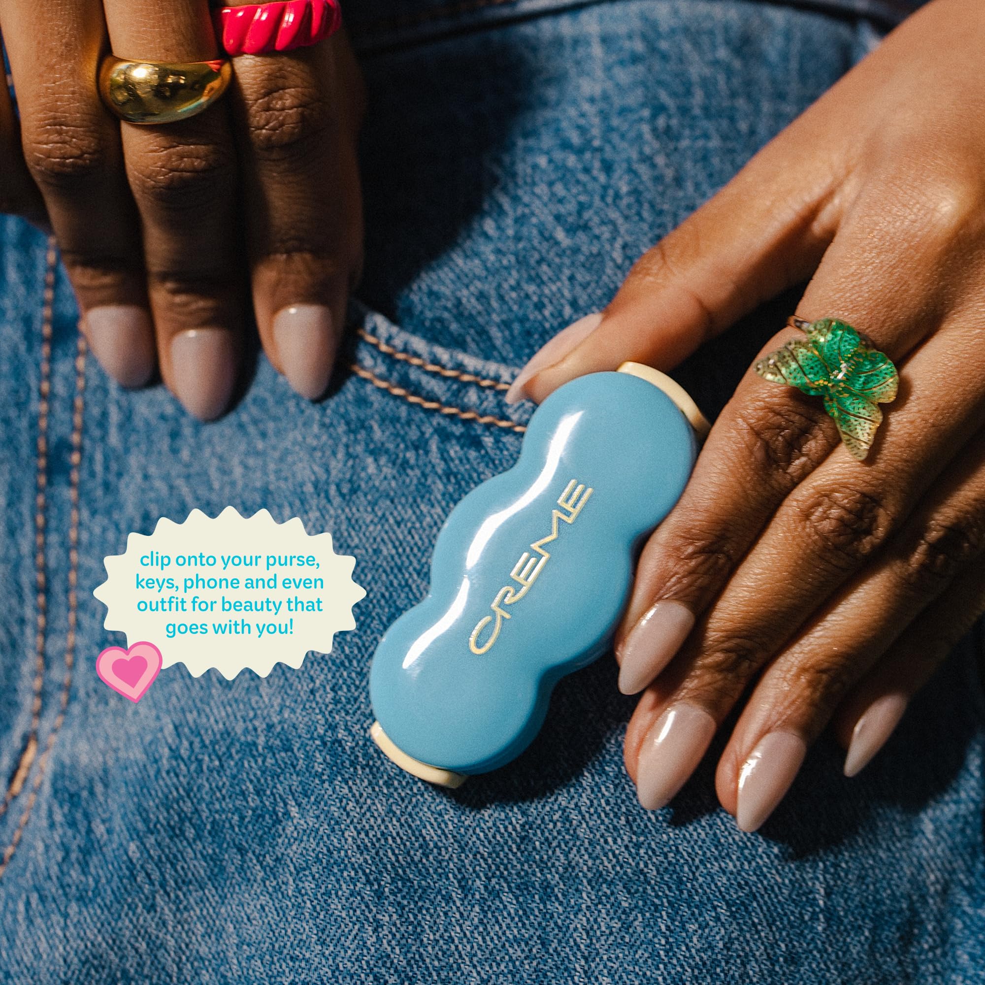 The Crème Shop Shimmer Pop Clip-On Lip Gloss | Korean Makeup, Cute Clip Accessory, Hydrating, Non-Sticky, Shea Butter, Hyaluronic Acid, Vitamine E- Gravity Glow The Crème Shop Au supplements
