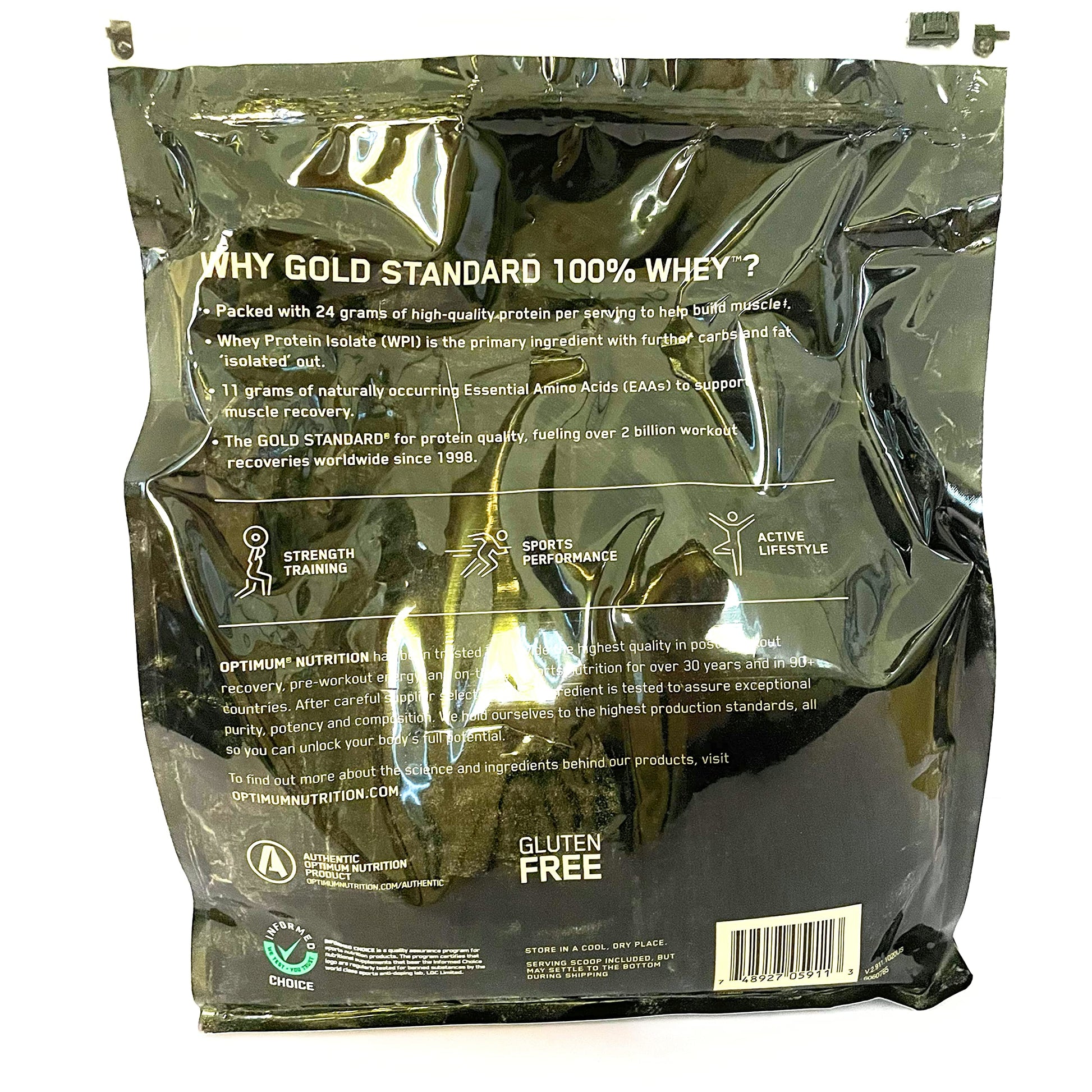 100% Whey Gold Standard, Extreme Milk Chocolate, 5 lb Optimum Nutrition Au supplements
