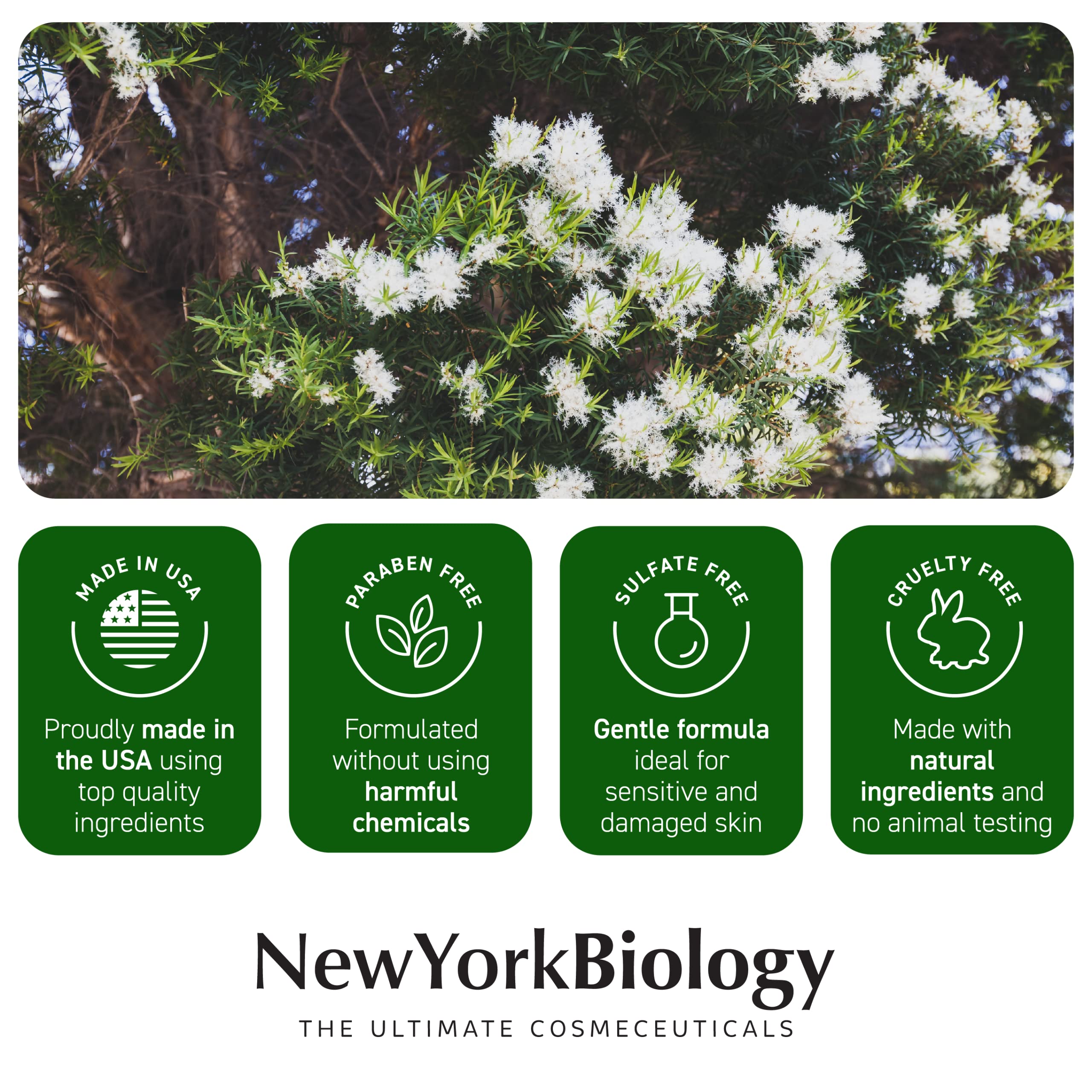 New York Biology Tea Tree Oil Foot Cream for Dry Cracked Feet, Athletes Foot, Nail Fungus NEW YORK BIOLOGY THE ULTIMATE COSMECEUTICALS Au supplements