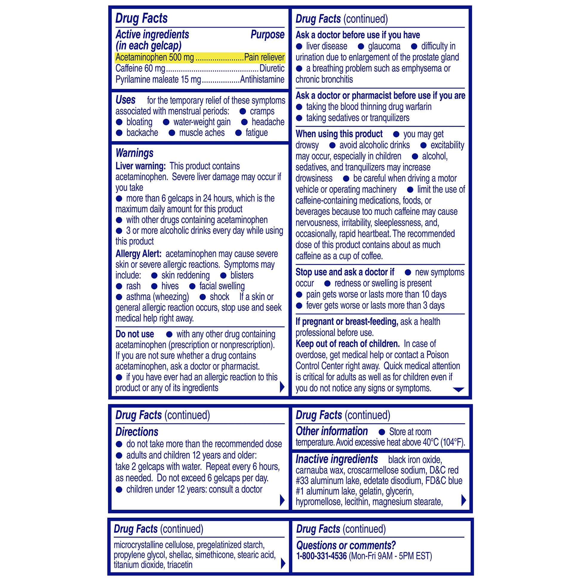 Midol Complete Gelcaps 24ct: Midol Complete Menstrual Pain Relief Gelcaps with Acetaminophen for Menstrual Symptom, PMS Relief, and Period Cramp Relief - 24 Count Midol Au supplements