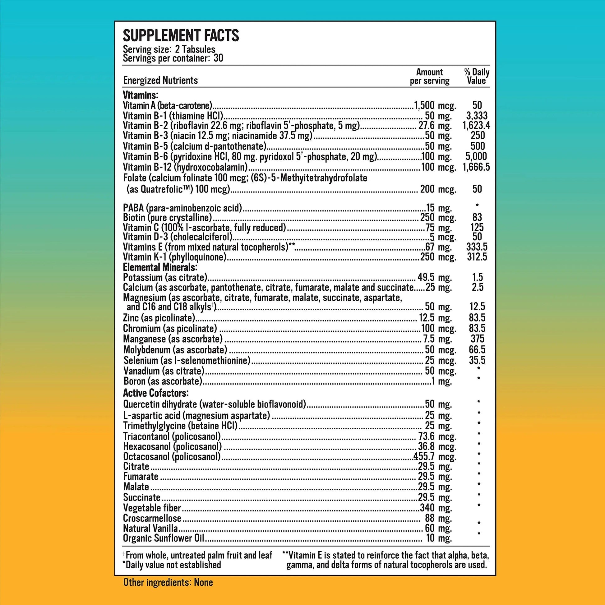 Energized Multi - Potent Multivitamin with 40 Fully Bioavailable Nutrients B Complex Vitamins, Vitamin D, Vitamin C, Vitamin K, Zinc, Quercetin Alkaline for Life Au supplements