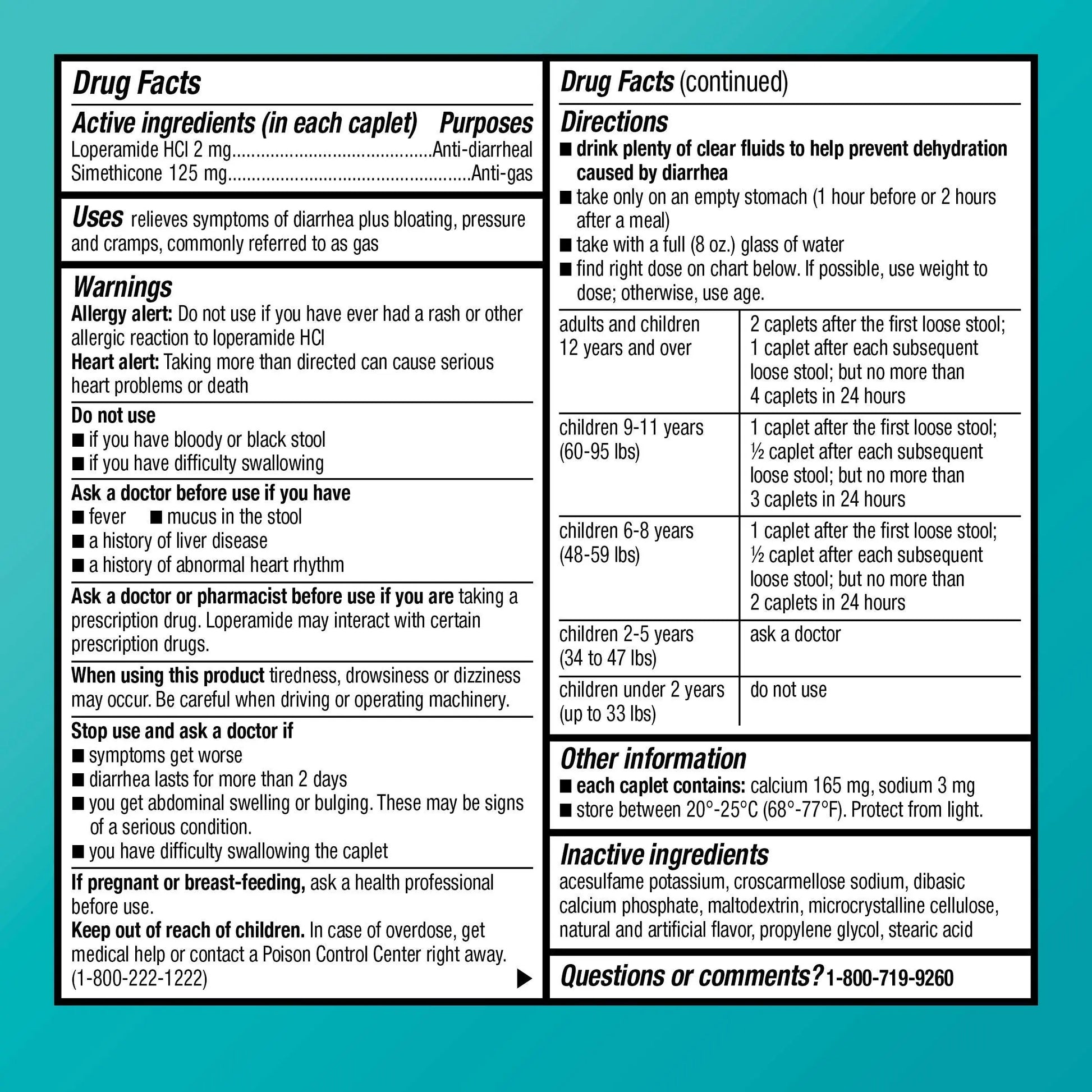 Amazon Basic Care Loperamide Hydrochloride 2 mg and Simethicone 125 mg Tablets, Multi-Symptom Relief, Anti-Diarrheal, Bloating and Cramps, Gas Relief, 24 Count Amazon Basic Care Au supplements