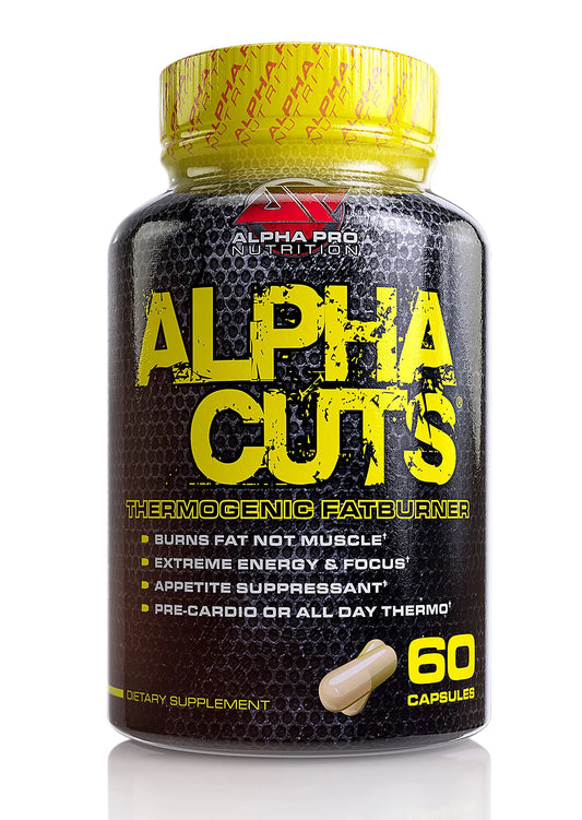 ALPHA CUTS Capsules Fat Burner Thermogenic Men Women Pre Cardio Workout Weight Loss ALPHA CUTSAU supplements
