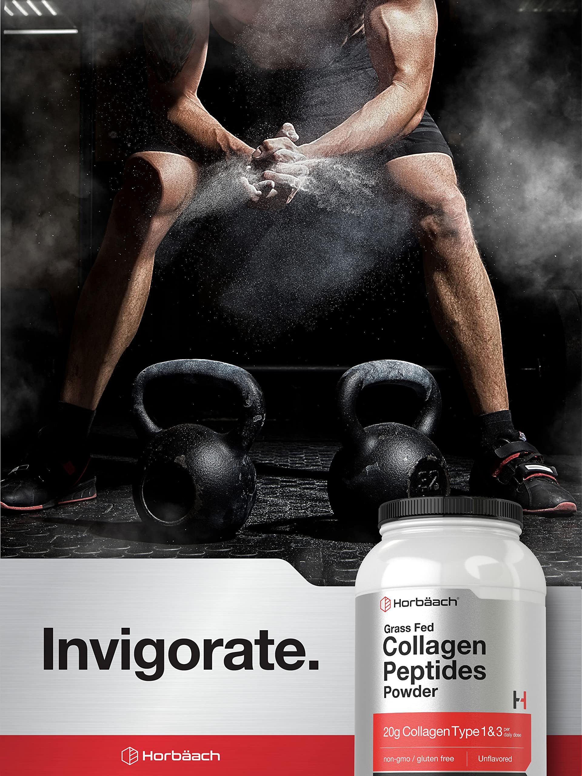 Collagen Peptides Powder 40 oz | Unflavored | Type 1 and 3 | Hydrolyzed Protein Collagen Horbäach Au supplements