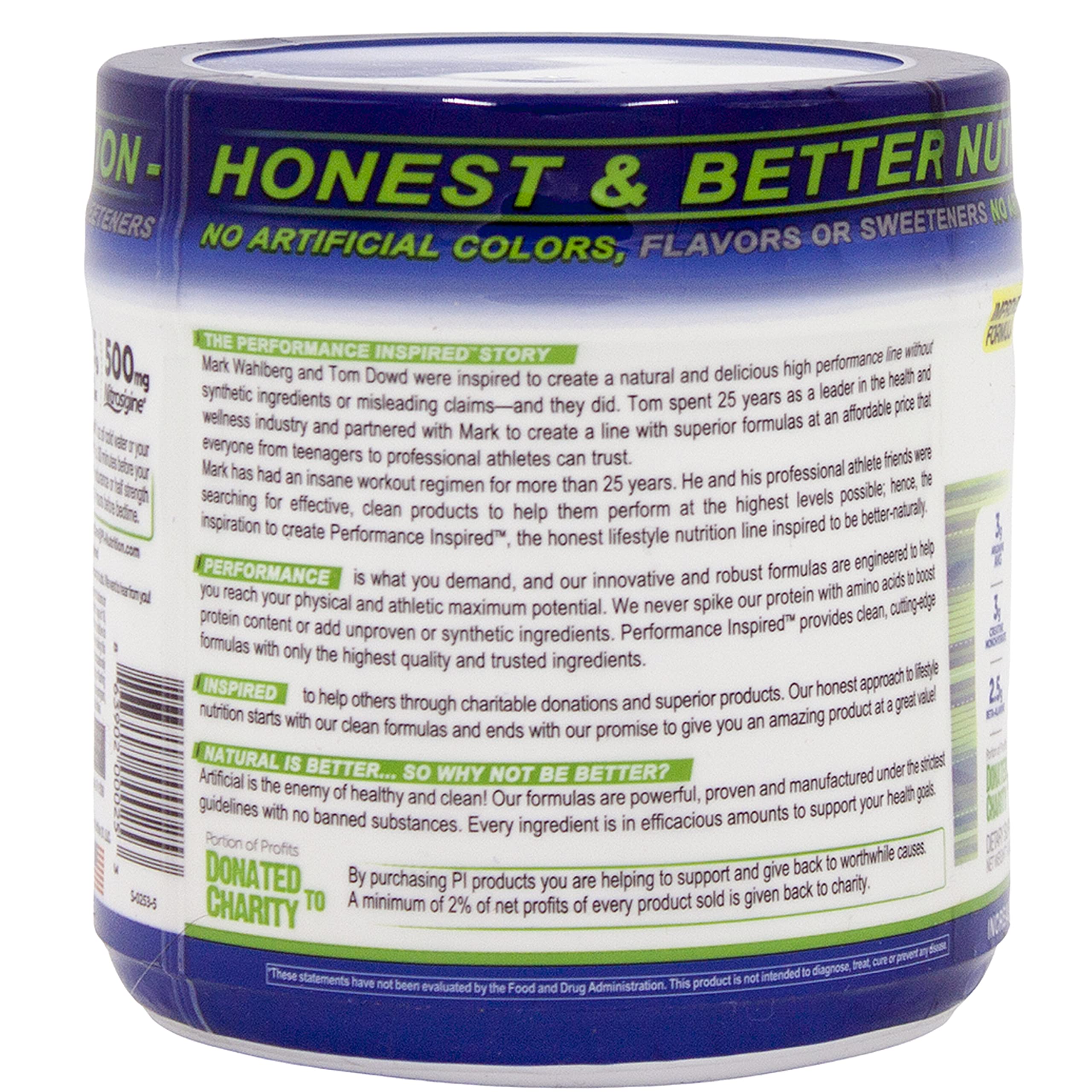 Performance Inspired Nutrition PreWorkout Powder - All Natural - G-Free & Vegan Formula PERFORMANCE INSPIRED Au supplements
