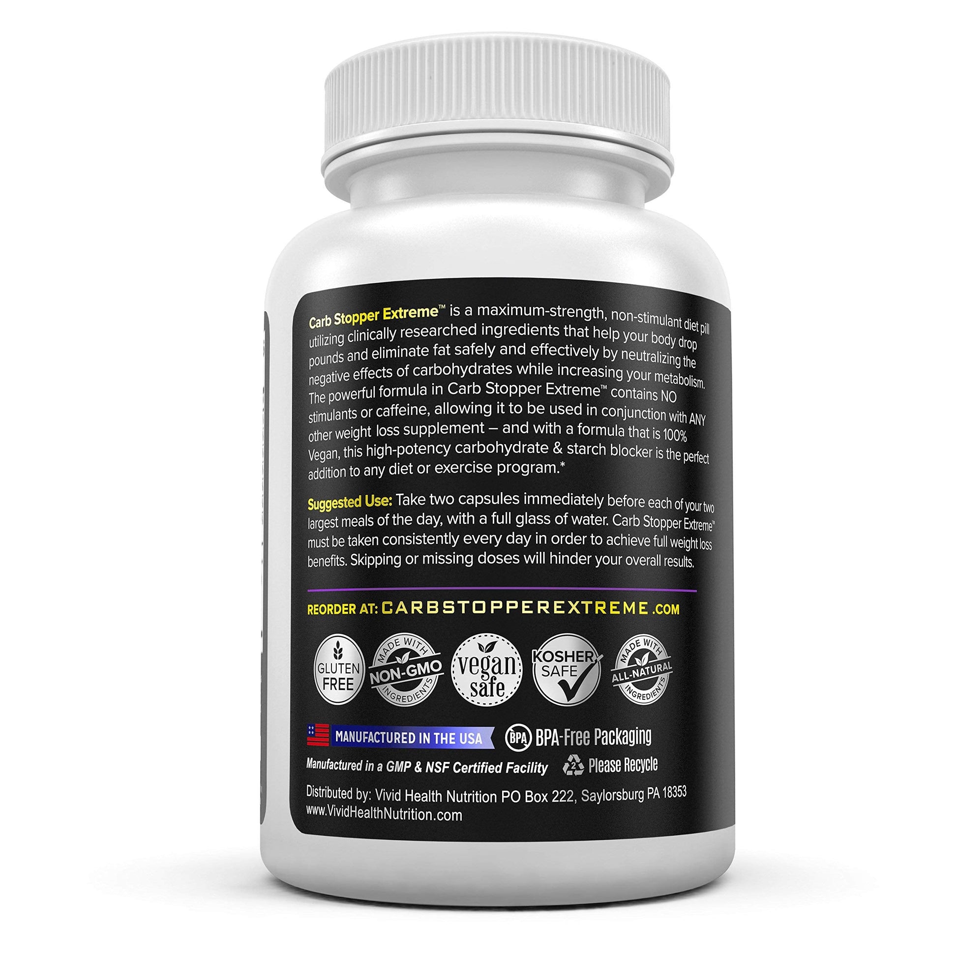 Carb Stopper Extreme (5 Bottles Maximum Strength, Natural Carbohydrate and Starch Carb Stopper Extreme Au supplements