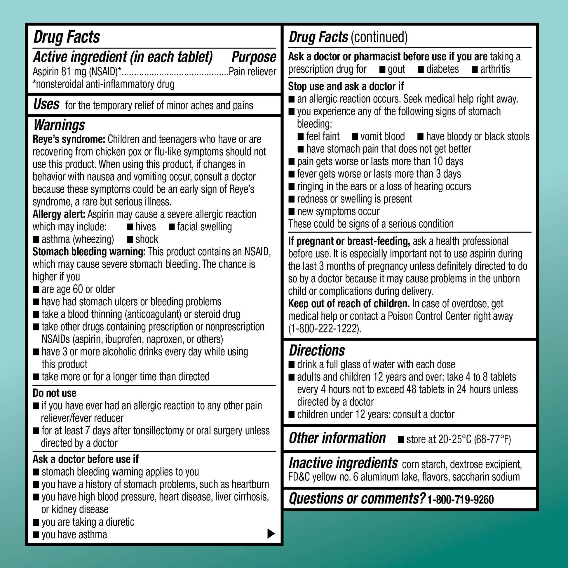 Amazon Basic Care Low Dose Aspirin 81 mg Chewable Tablets, Pain Reliever for Minor Aches, Orange Flavor, 36 Count Amazon Basic Care Au supplements