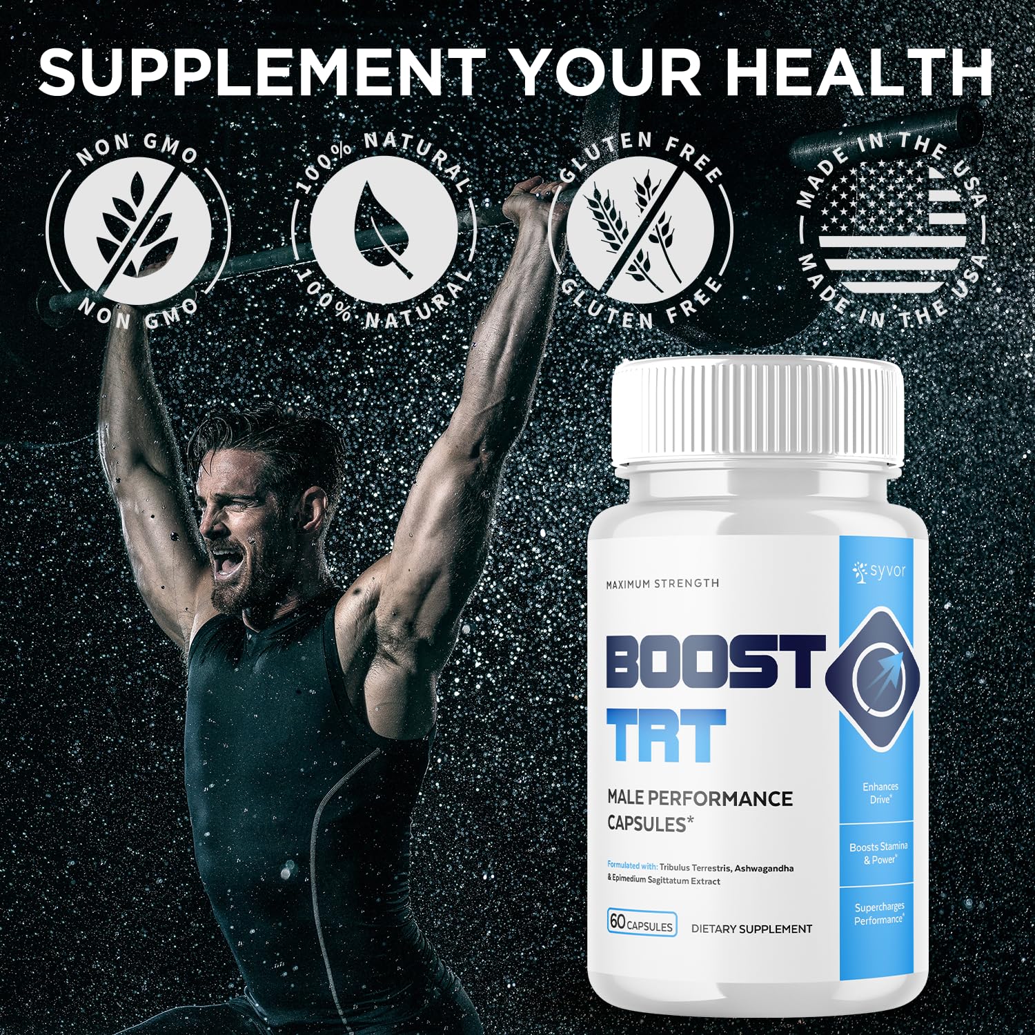 (2 Pack) Boost TRT Capsules, Official BoostTRT Capsules with All Natural Ingredients, Advanced Health & Wellness Support Formula with Max Strength Premium Active Lifestyle Vitamins (120 Capsules) Syvor Au supplements