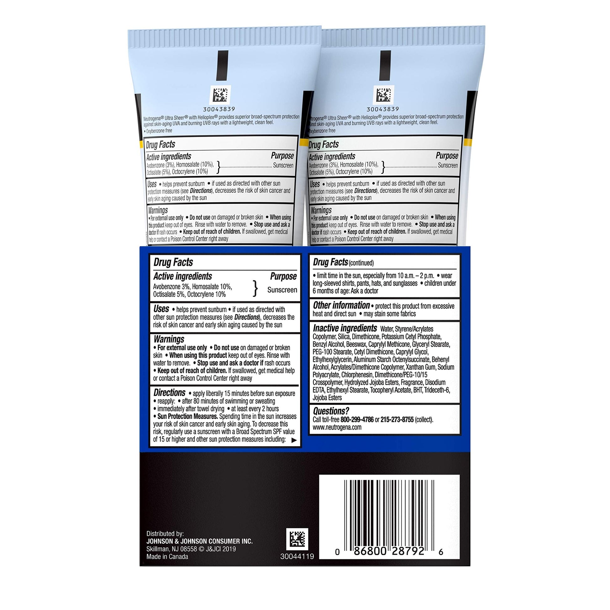 Neutrogena Ultra Sheer Dry-Touch Water Resistant and Non-Greasy Sunscreen Neutrogena Au supplements
