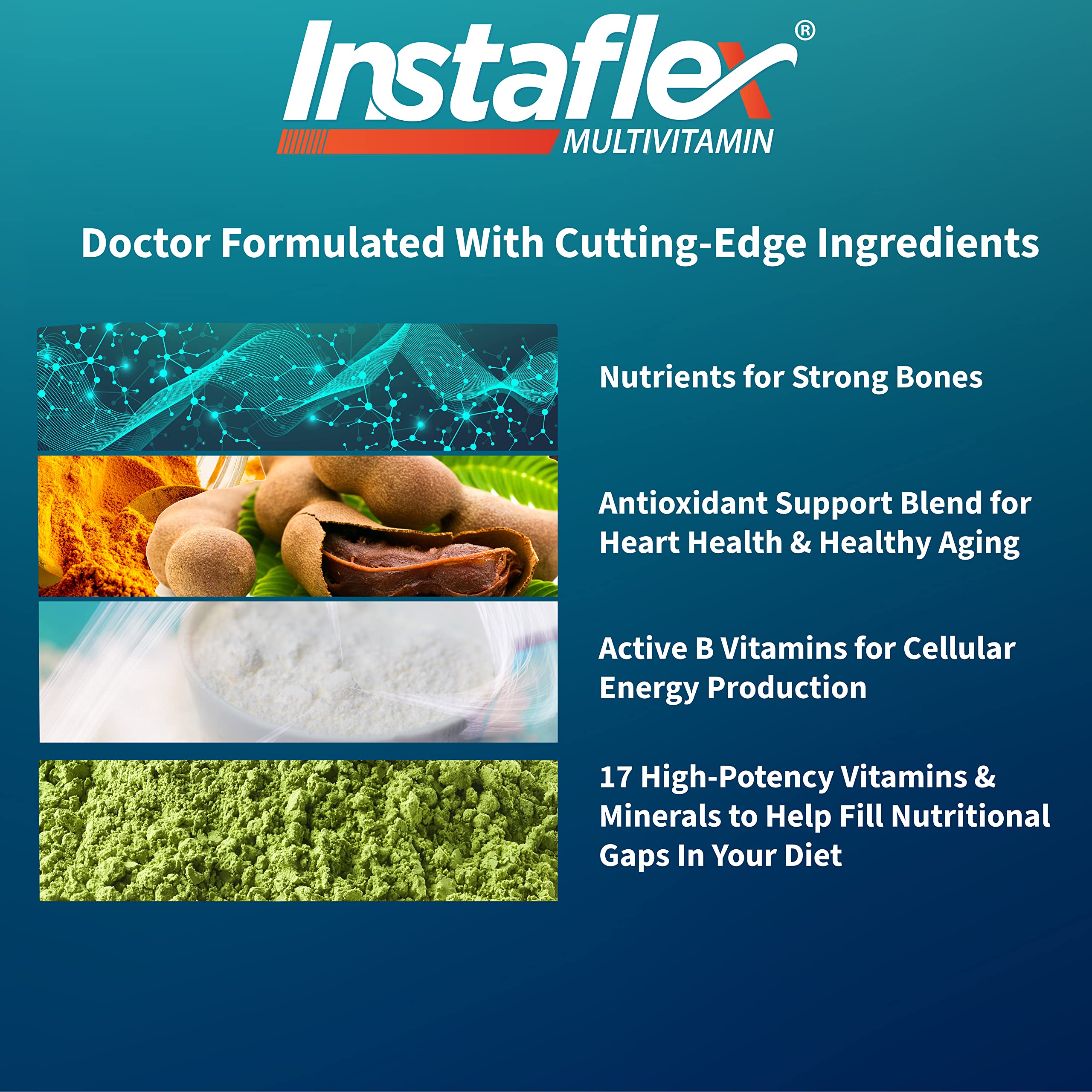 Instaflex Multivitamin - Joint Support Supplement, Supports Mobility and Bone Health, 90 Tablets Instaflex Au supplements