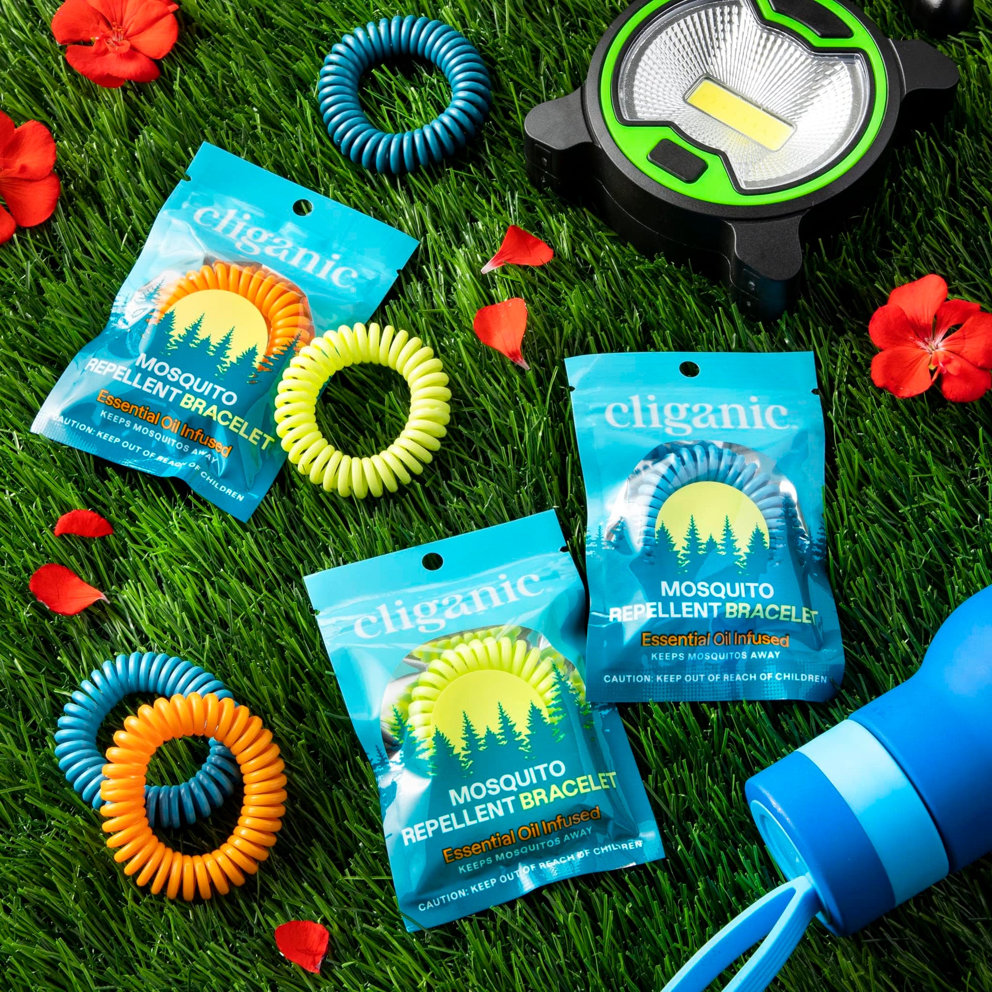 Cliganic 10 Pack Mosquito Repellent Bracelets, DEET-Free Bands, Individuall Cliganic Au supplements