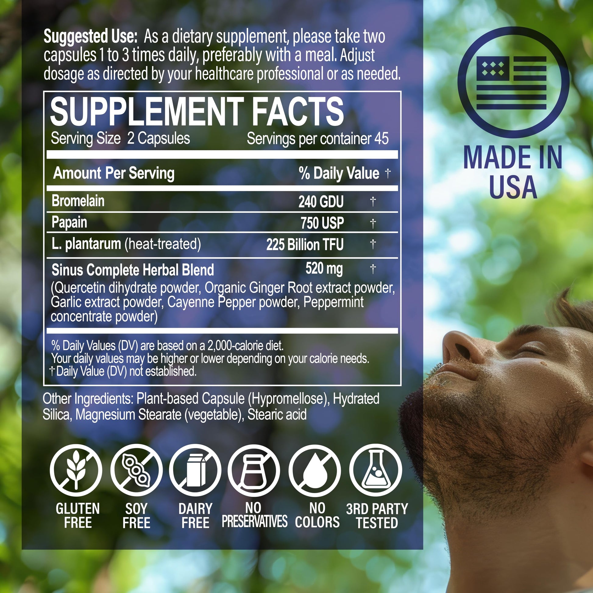 NANOWELL Sinus Biome All-Day Formula Dietary Supplement, 90 Vegetarian Capsules, 225 Billion TFU for Nasal, Sinus, Respiratory Support NANOWELL Au supplements