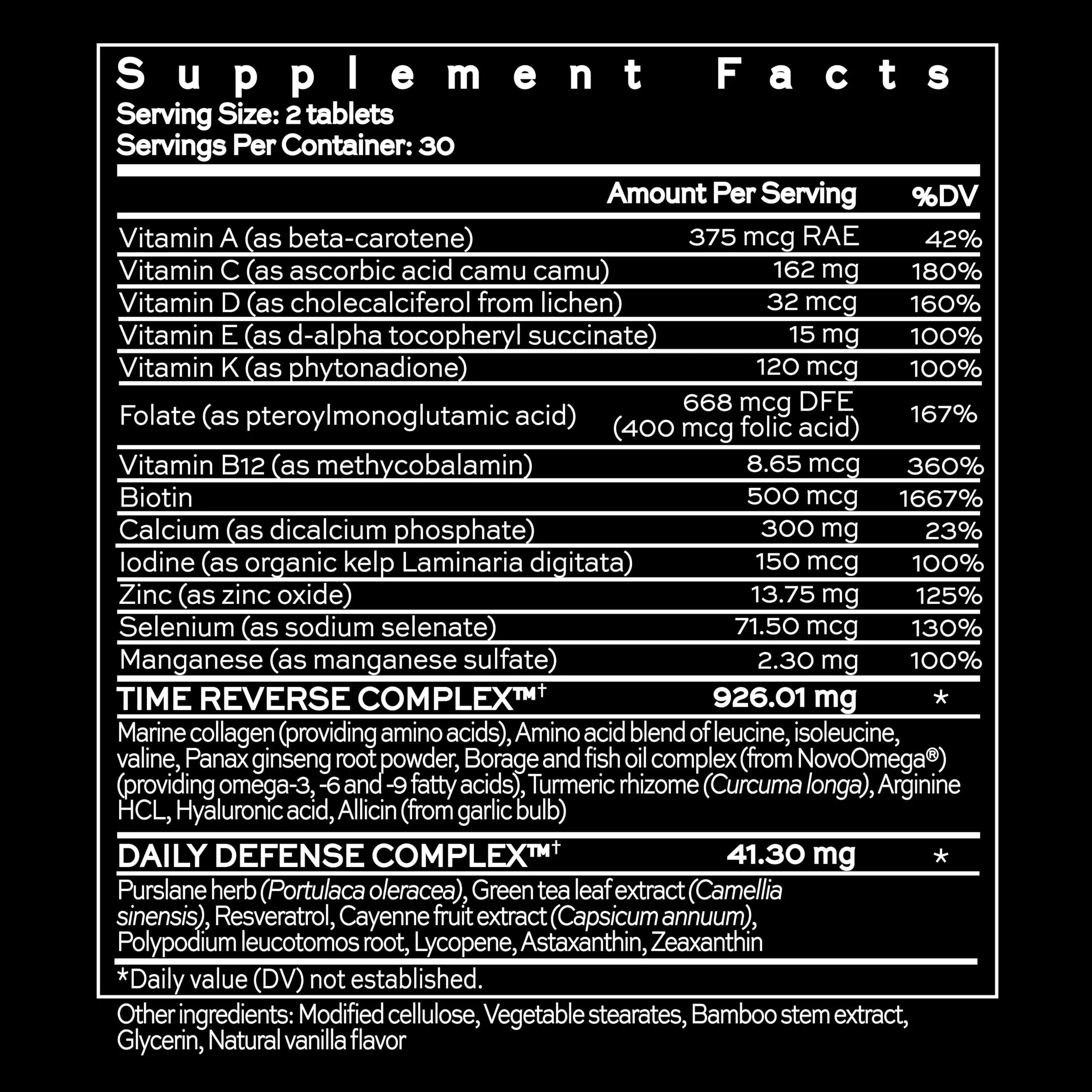 Hush & Hush TimeCapsule Multivitamin, Women's Multivitamin, Men's Multivitamin, Clean Nutraceuticals Supplements That Contains Hyaluronic Acid Hush & Hush Au supplements
