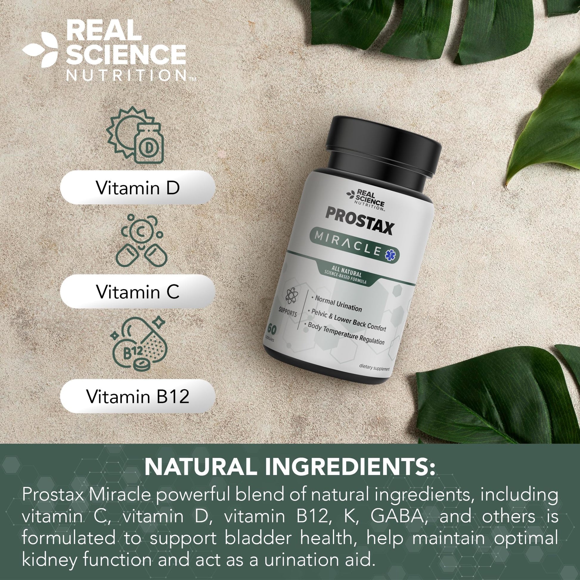 Real Science Nutrition Offers Prostax Miracle: A Natural Supplement for Bladder and Kidney Health, Mens Health Products Real Science Nutrition Au supplements