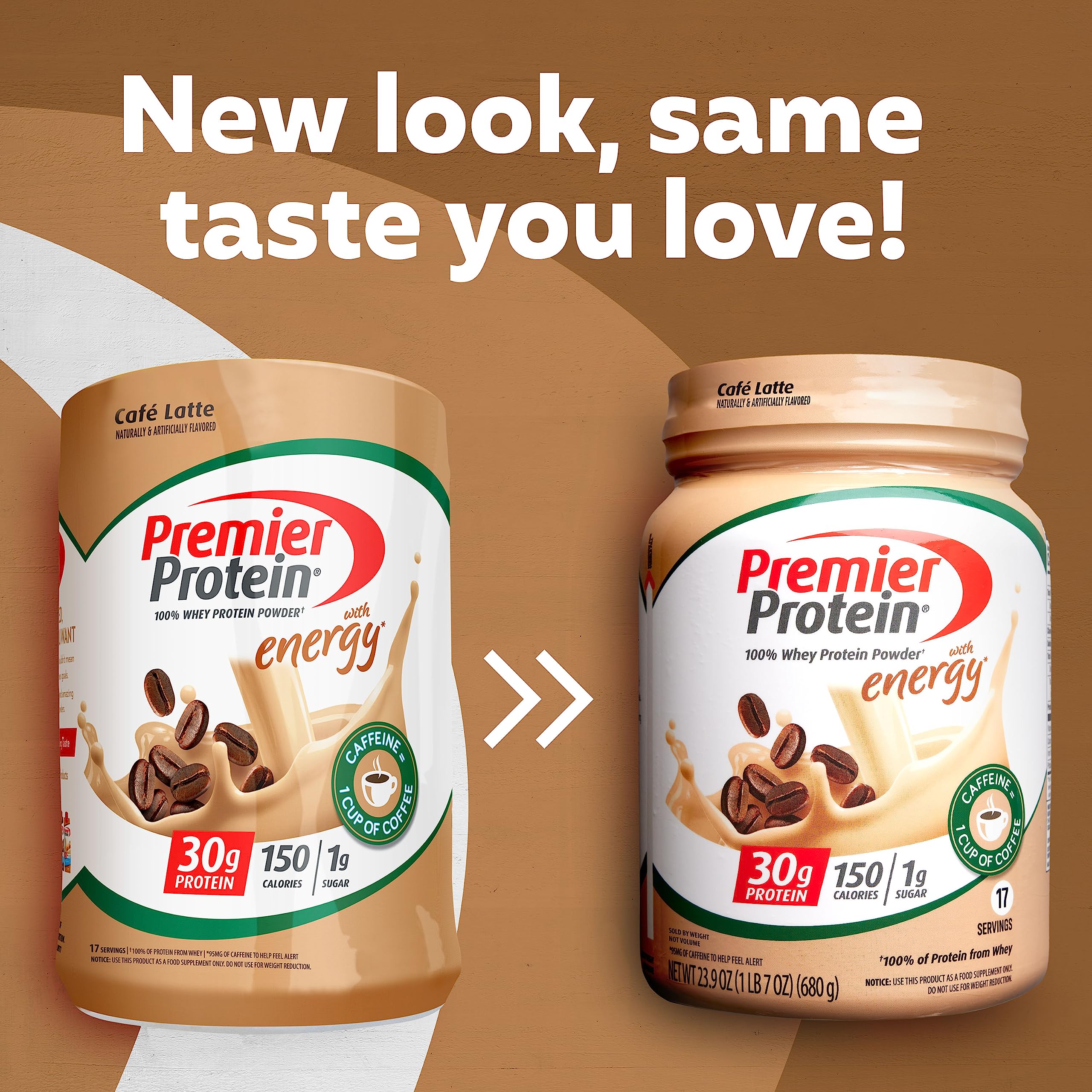 Premier Protein Powder, Cafe Latte , 30g Protein, 1g Sugar, 100% Whey Protein Premier Protein Au supplements