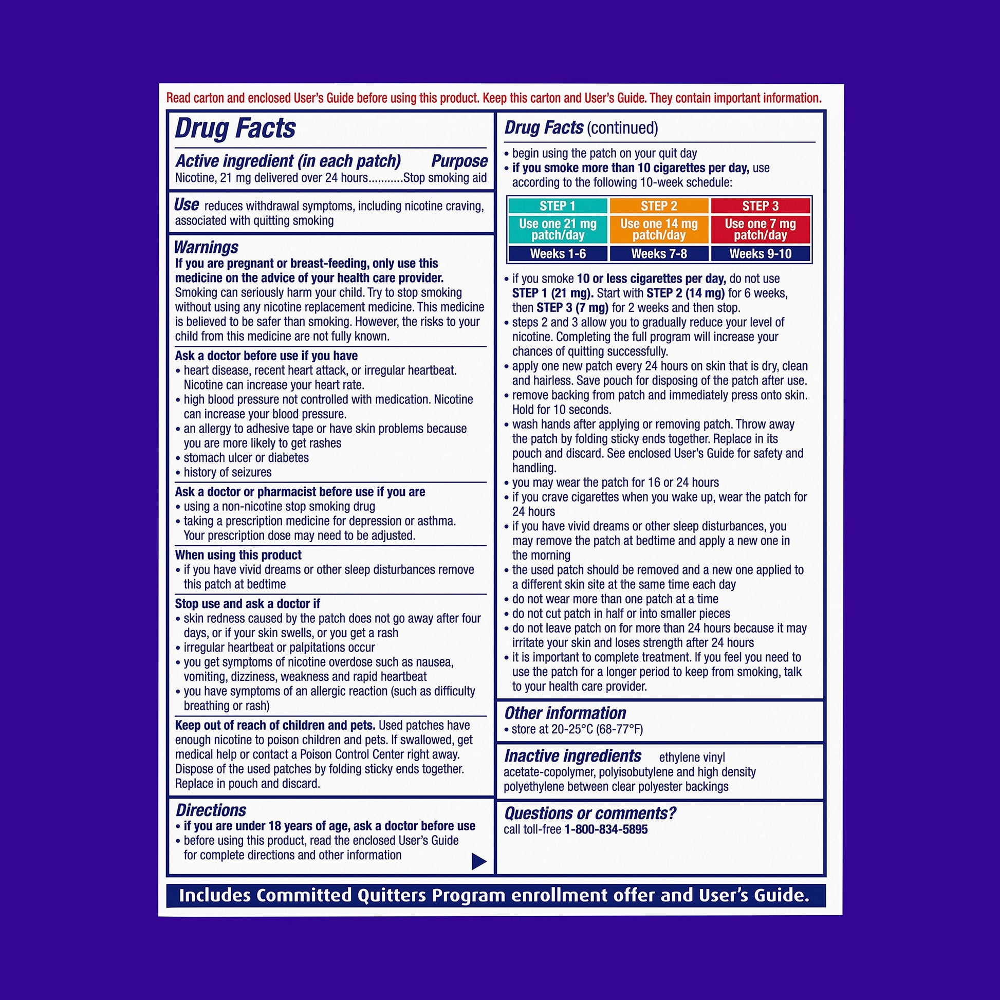 NicoDerm CQ Step 1 Nicotine Patches to Quit Smoking, 21mg, Stop Smoking NicoDerm Au supplements