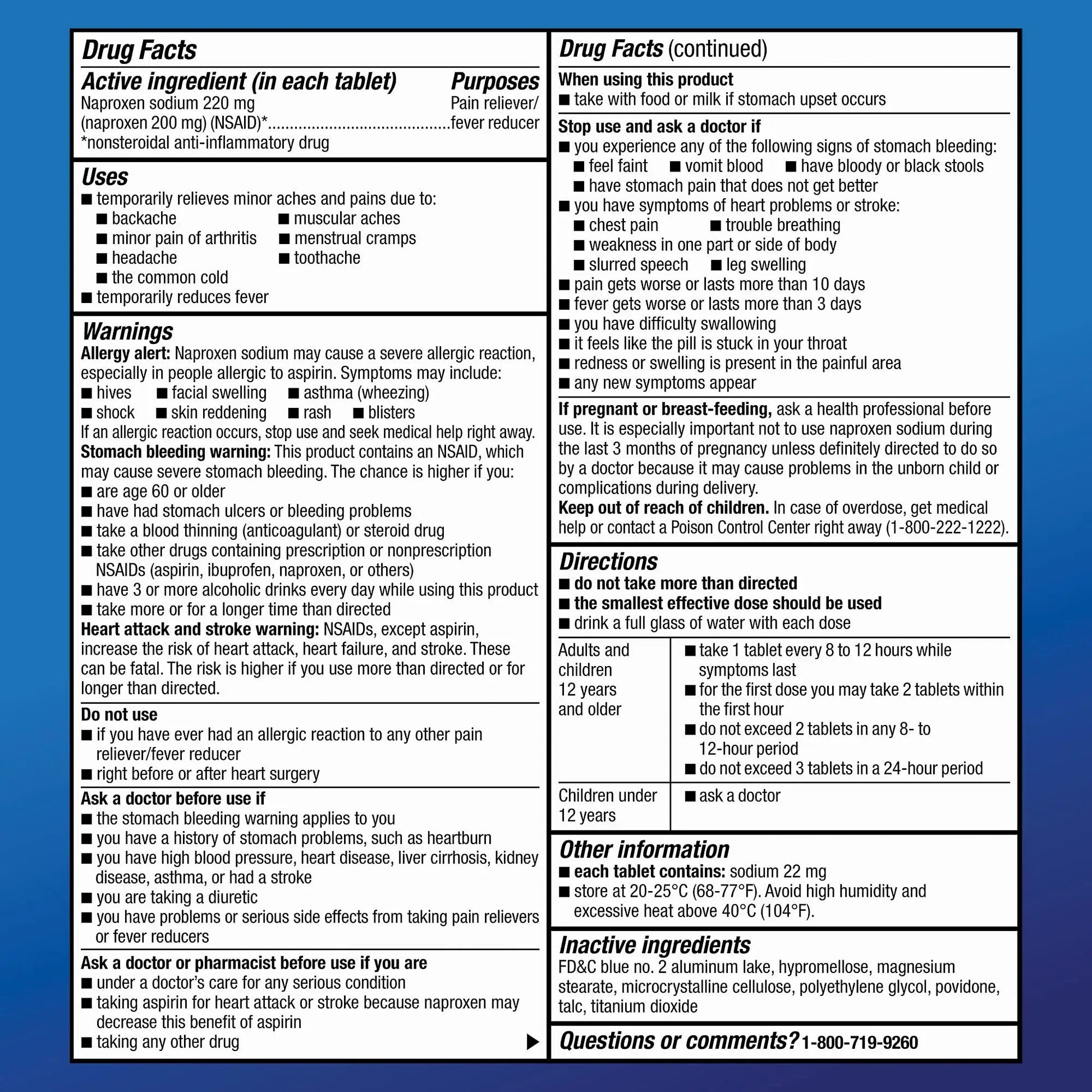 Amazon Basic Care Back and Muscle Pain, 220 mg Naproxen Sodium Tablets, 12-Hour Pain Relief, Headache, Arthritis, Menstrual Cramps, Fever Reducer, 90 Count Amazon Basic Care Au supplements