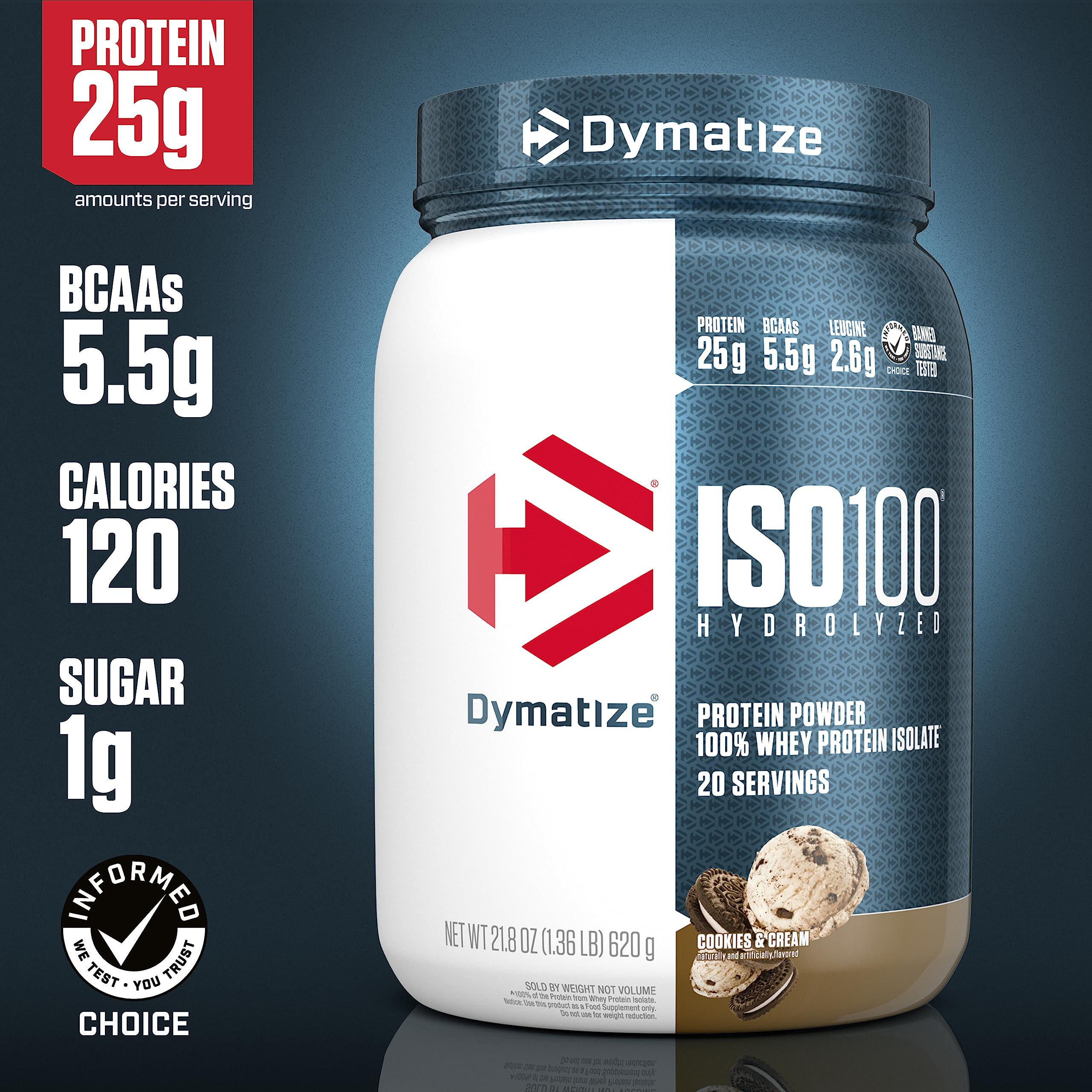 Dymatize ISO100 Hydrolyzed Protein Powder, 100% Whey Isolate Protein, 25g of Protein Dymatize Au supplements