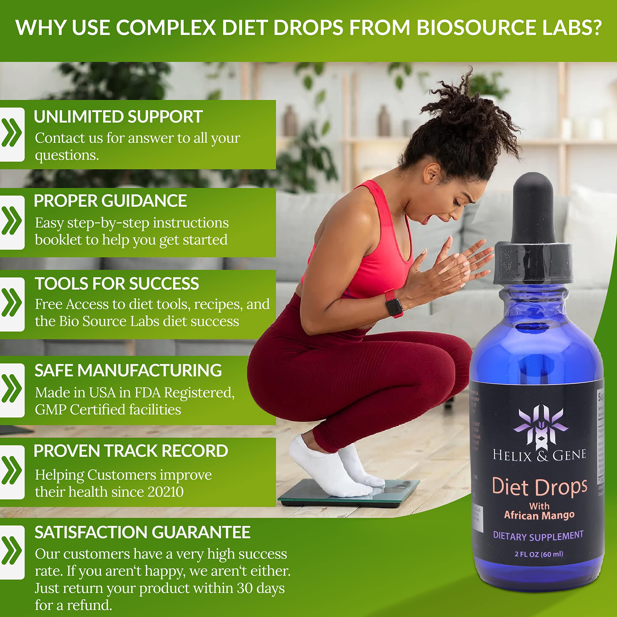 Helix & Gene Appetite Diet Drops Mango Flavor | Fast Weight Loss | Natural Metabolism Helix & Gene Au supplements
