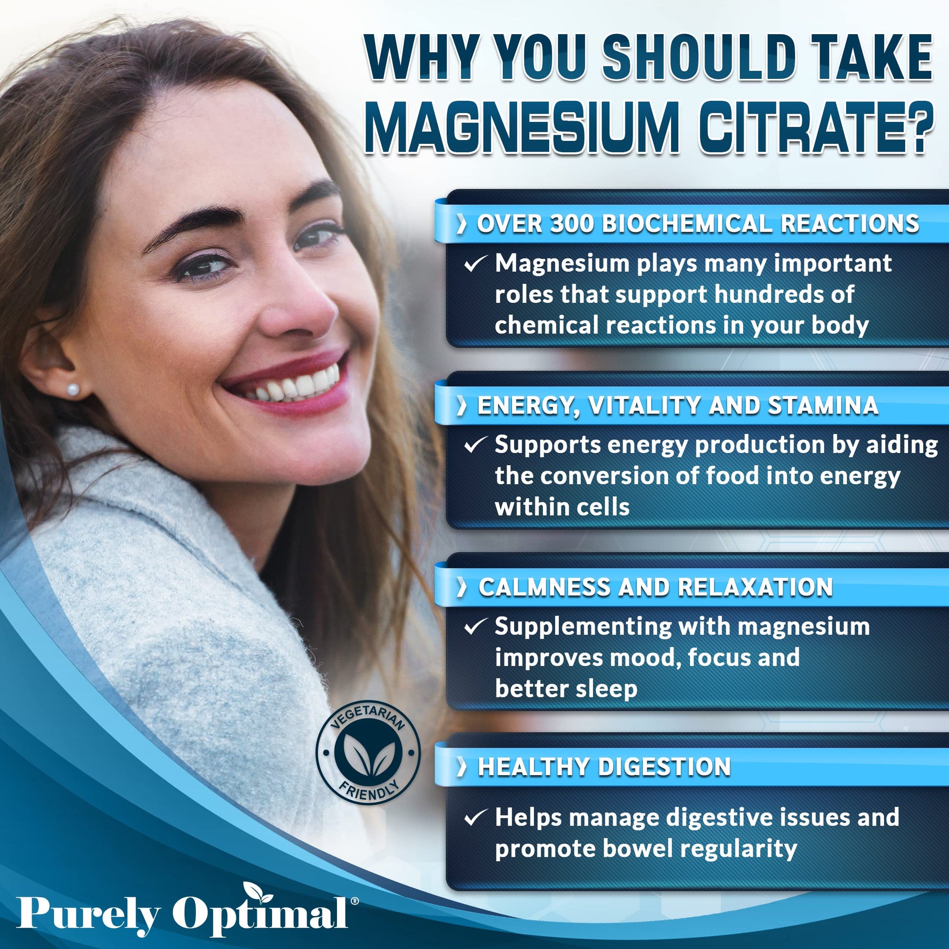 Premium Magnesium Gummies Kids & Adults - Magnesium Citrate for Digestion Support Purely Optimal Au supplements