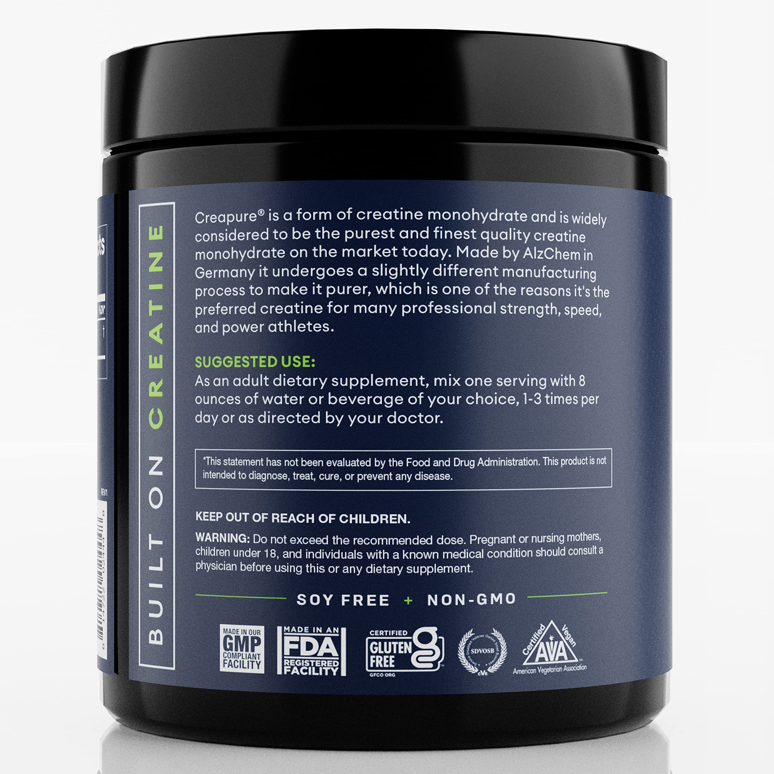 CREA SUPPS Premium Creapure Creatine Monohydrate Powder | Pure, Vegan, Keto CREA SUPPS Au supplements
