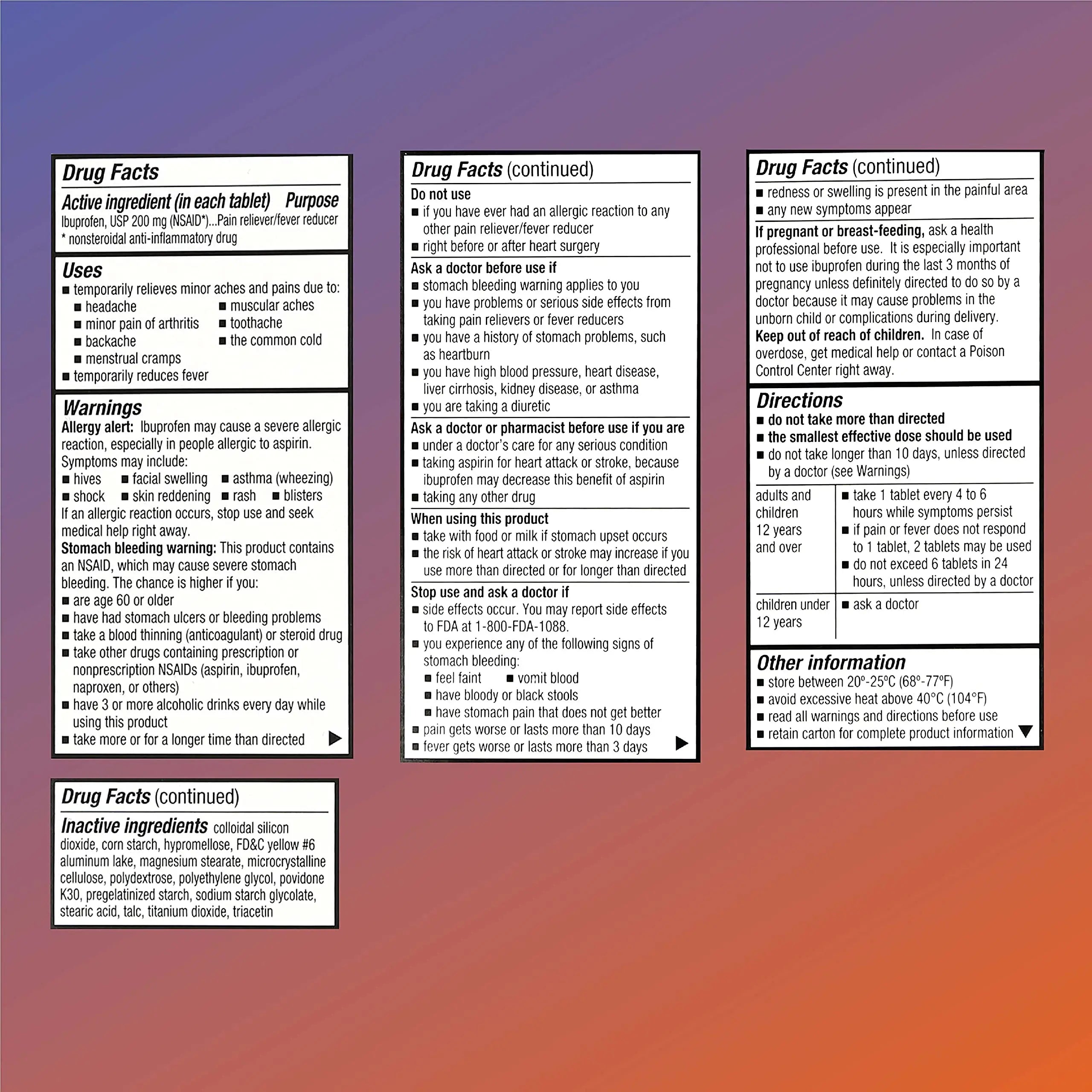 Quality Choice Ibuprofen Tablets, 200 mg, Pain Reliever and Fever Reducer for Arthritis, Toothache, Back Pain, Headache, Body Aches, and More 100 Count of Coated Tablets Quality Choice Au supplements