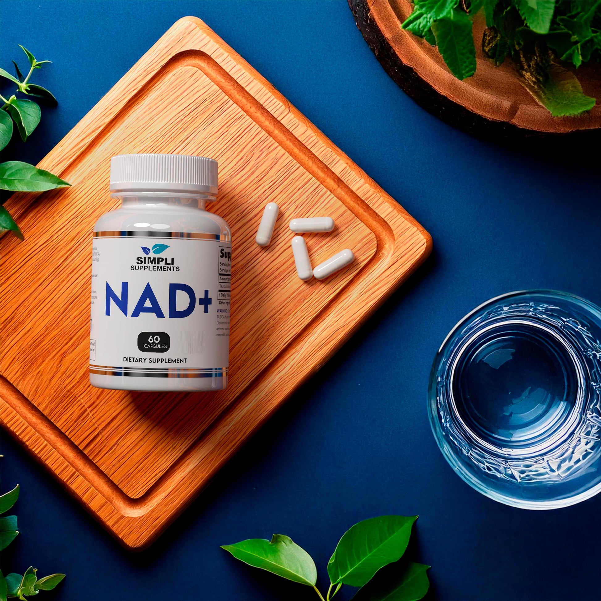 NAD Supplement for Anti-Aging and Cell Regeneration | NAD Booster 500mg Per Serving | NMN Supplement Alternative | Similar to Nicotinamide Riboside | 60 Capsules (30 Day Supply) Simpli Supplements Au supplements