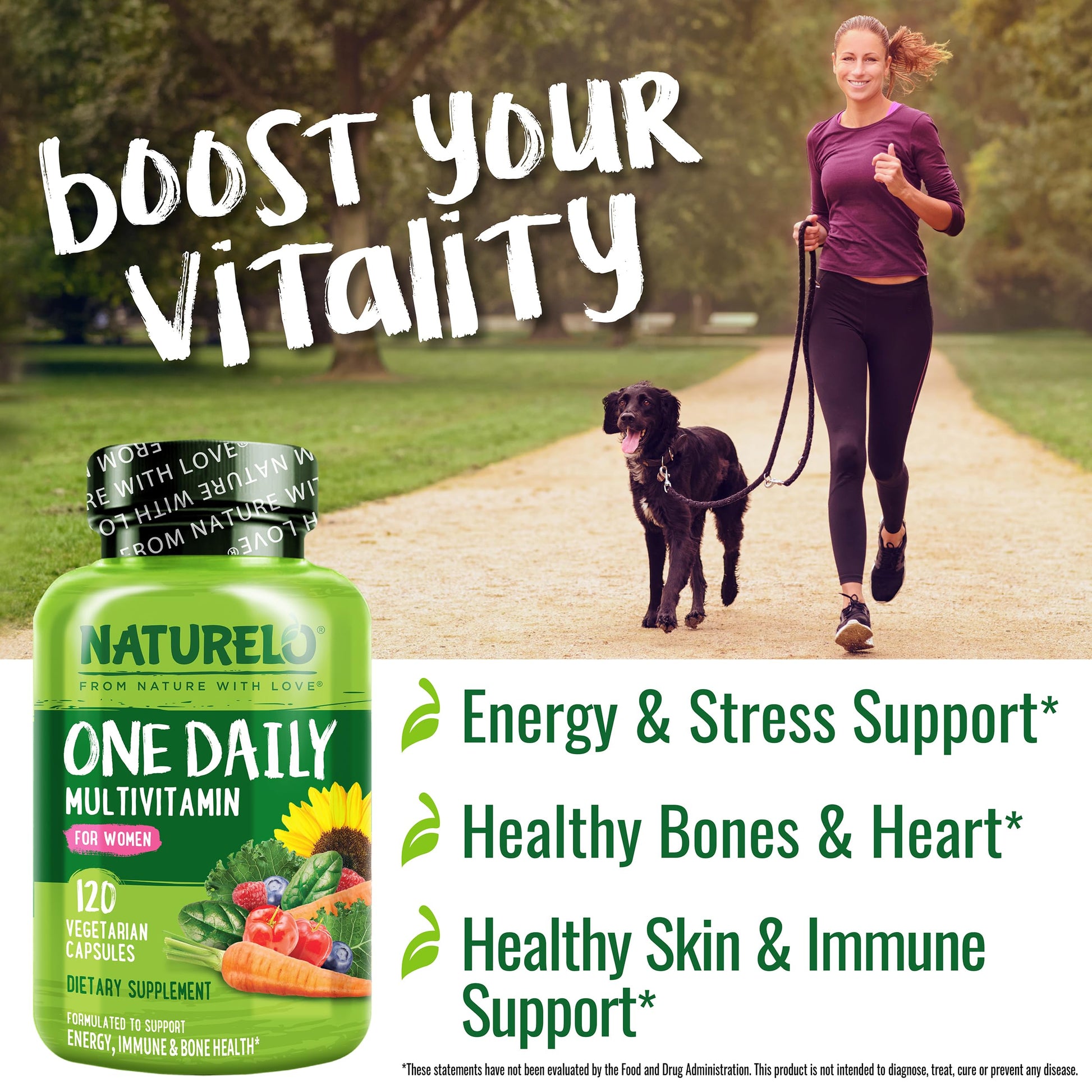 NATURELO One Daily Multivitamin for Women - Energy Support - Whole Food Supplement NATURELO Au supplements