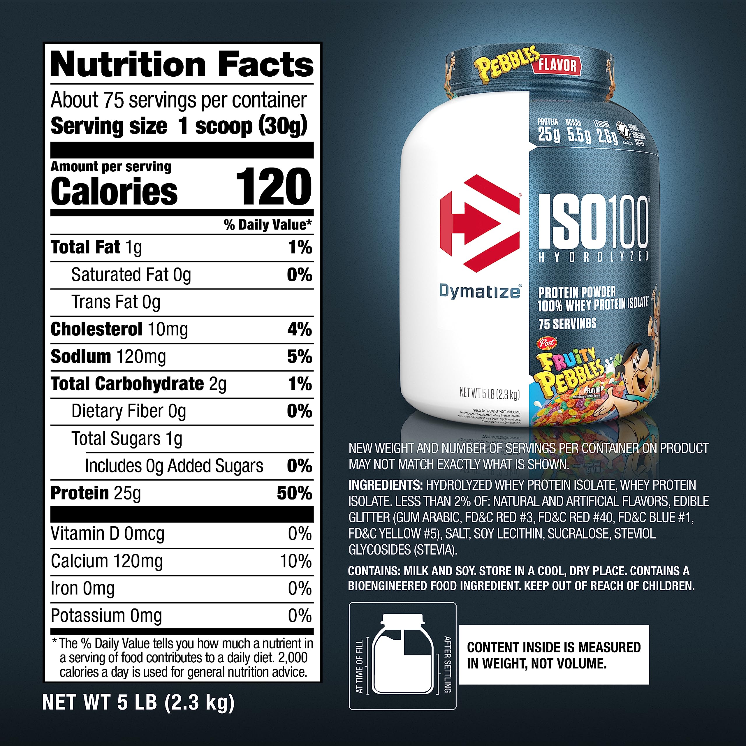 Dymatize ISO100 Hydrolyzed Protein Powder, 100% Whey Isolate, 25g of Protein, 5.5g Dymatize Au supplements