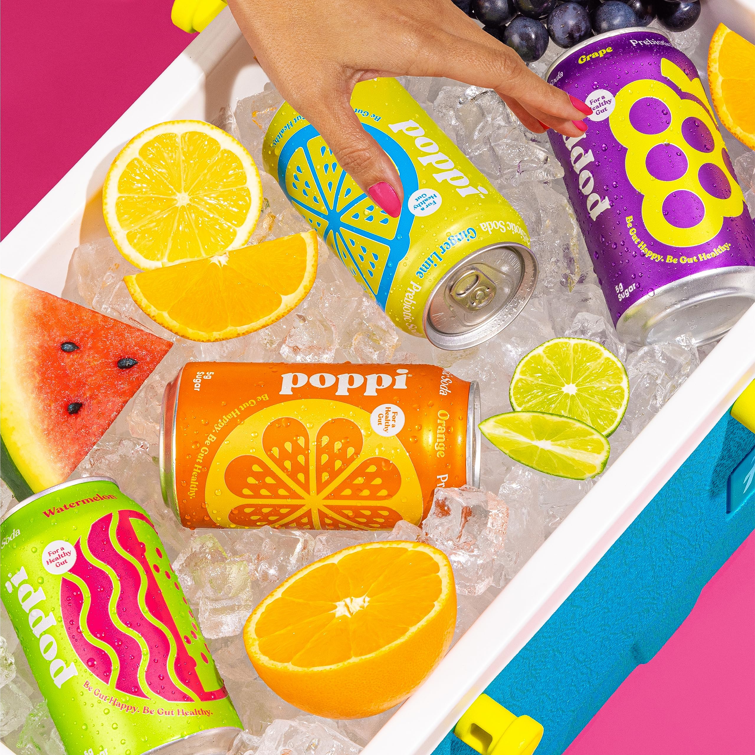 POPPI Sparkling Prebiotic Soda, Beverages w/Apple Cider Vinegar, Seltzer Water & Juice poppi Au supplements