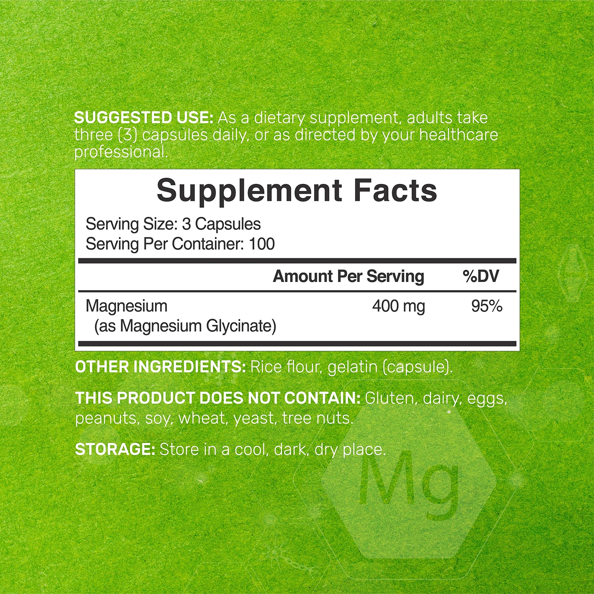 Magnesium Glycinate 400mg, 300 Capsules | 100% Chelated for Easy Absorption | Essential Mineral Supplement for Muscle, Sleep, & Heart Health* DEAL SUPPLEMENT Au supplements